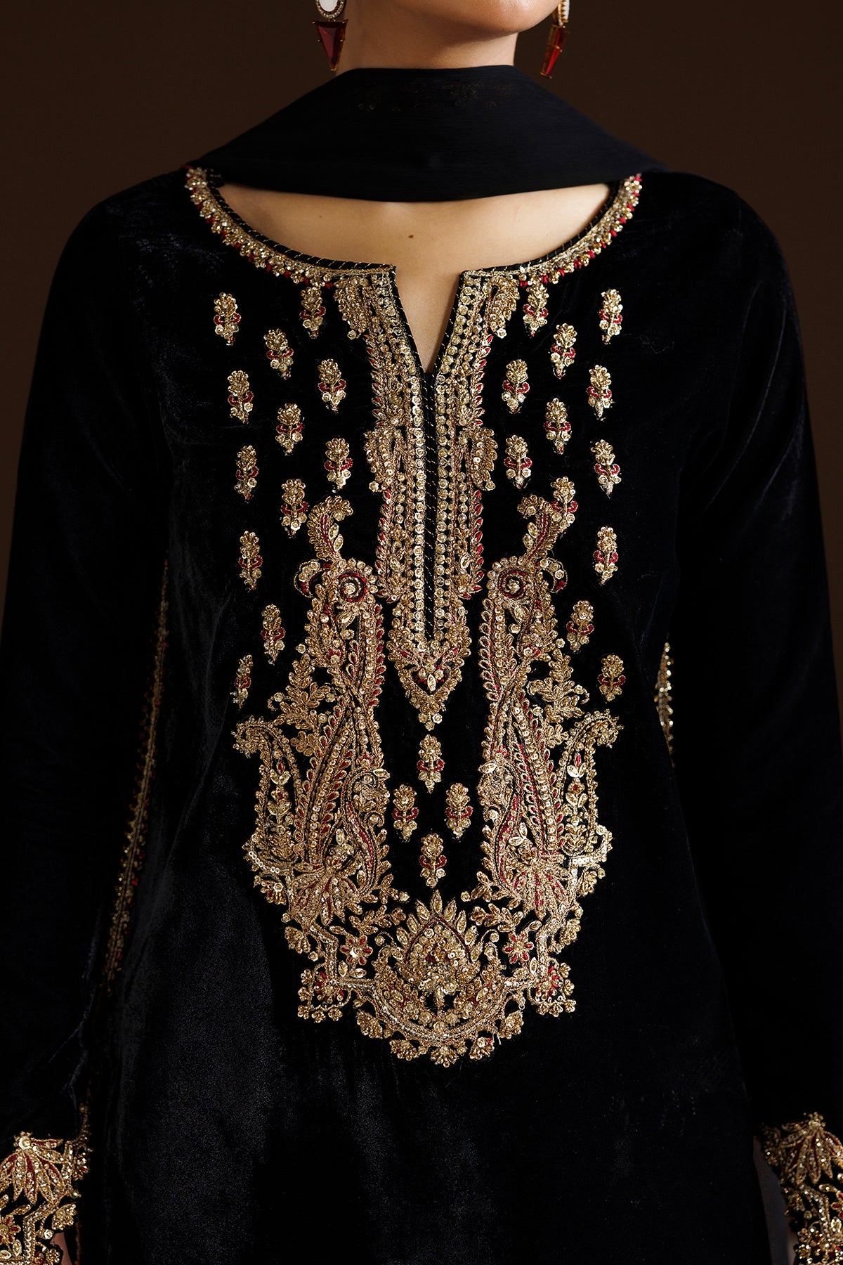 EMBROIDERED VELVET PR-1408