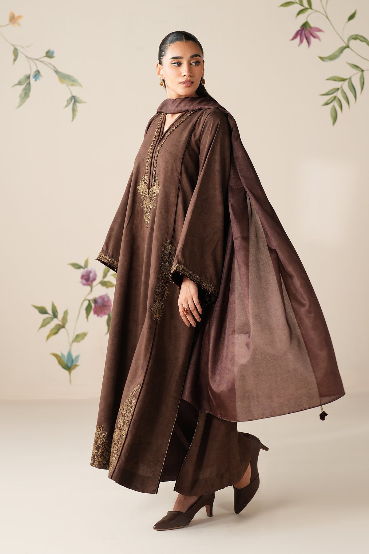 EMBROIDERED PRINTED VISCOSE PR-1188