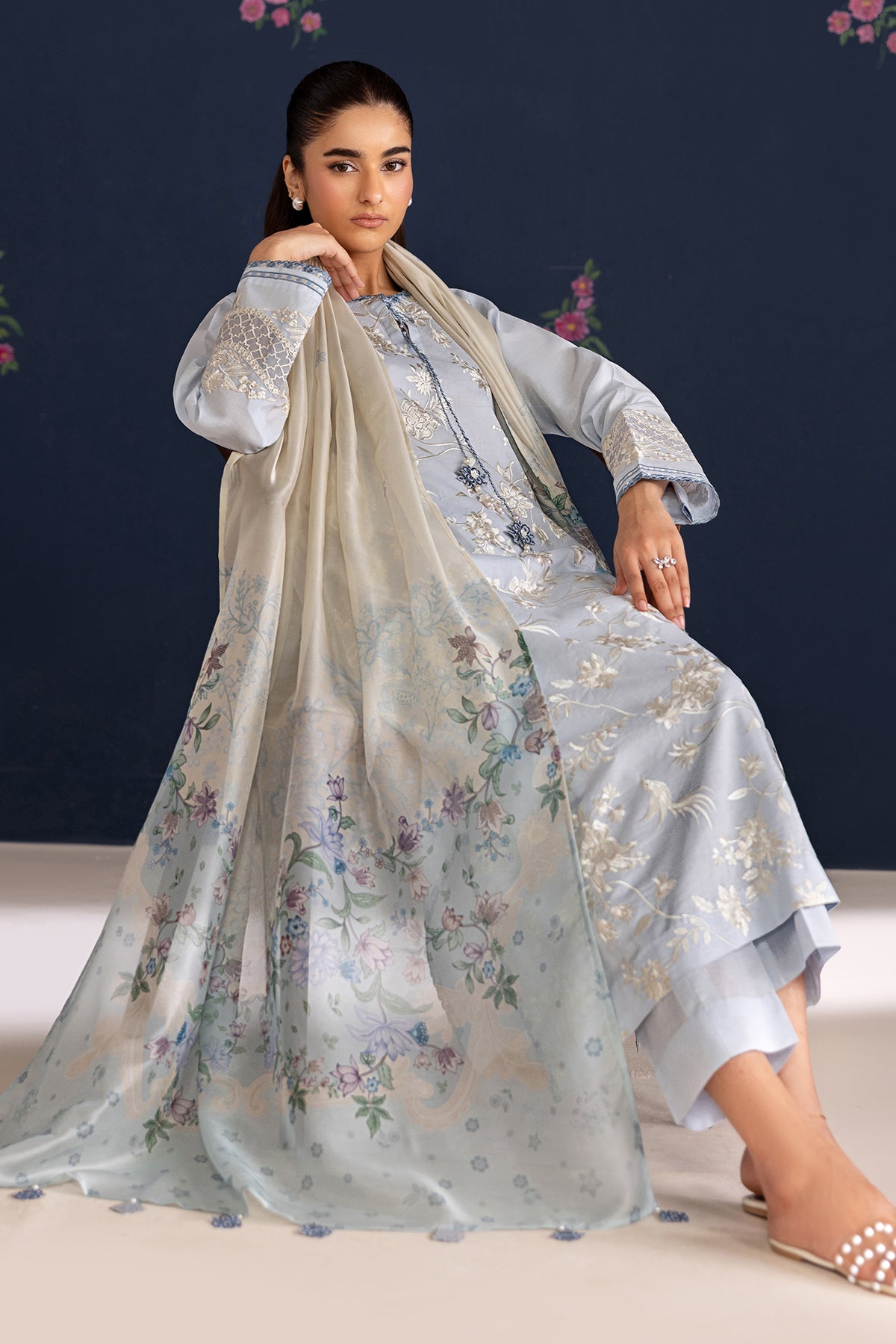 EMBROIDERED LAWN UF-4466
