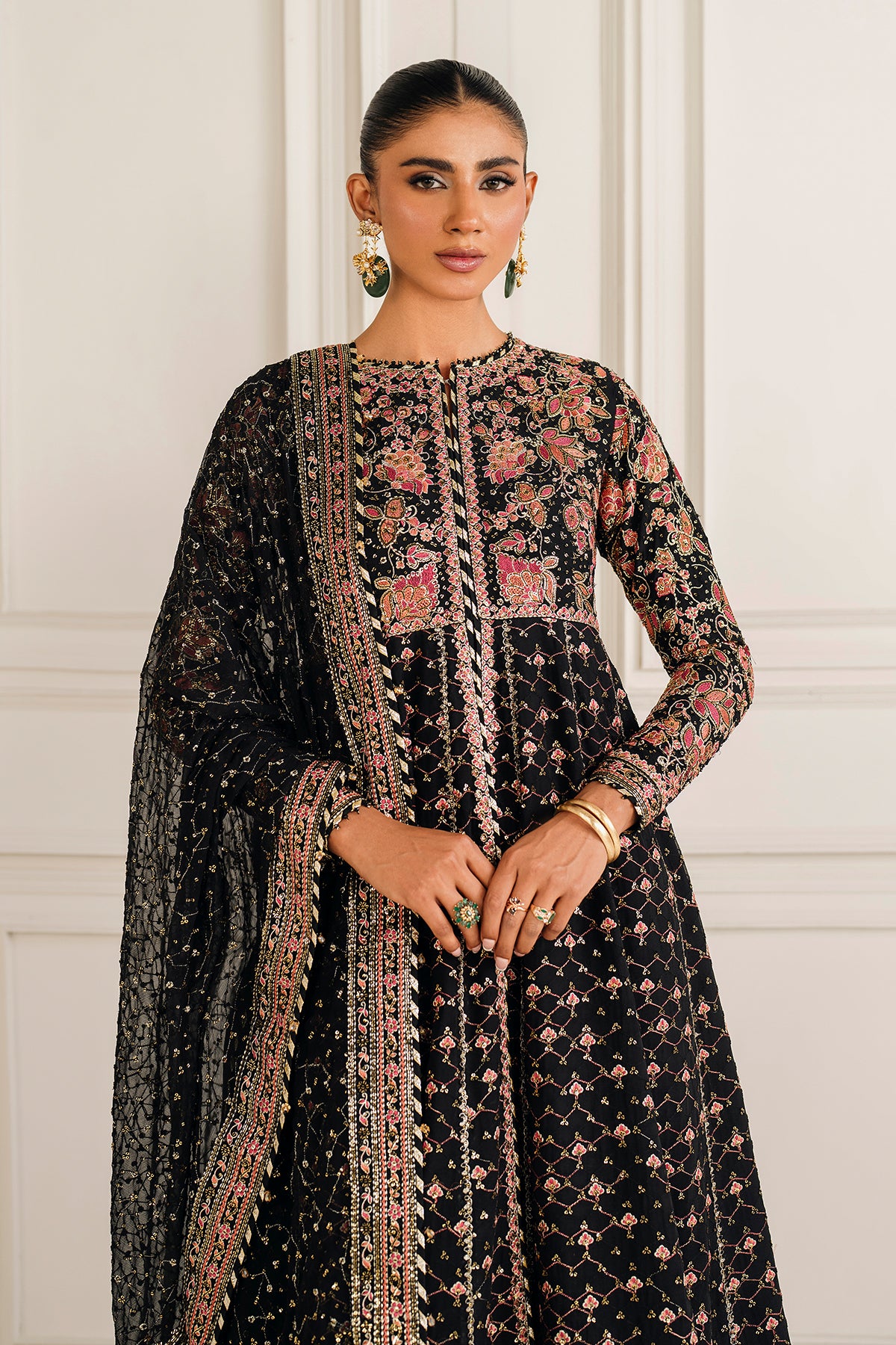 EMBROIDERED CHIFFON SF-4156