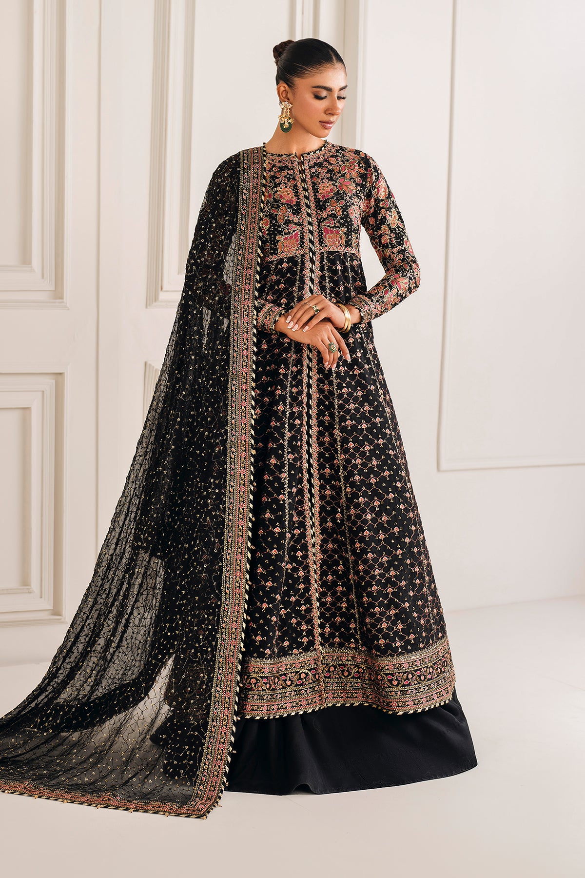 EMBROIDERED CHIFFON SF-4156
