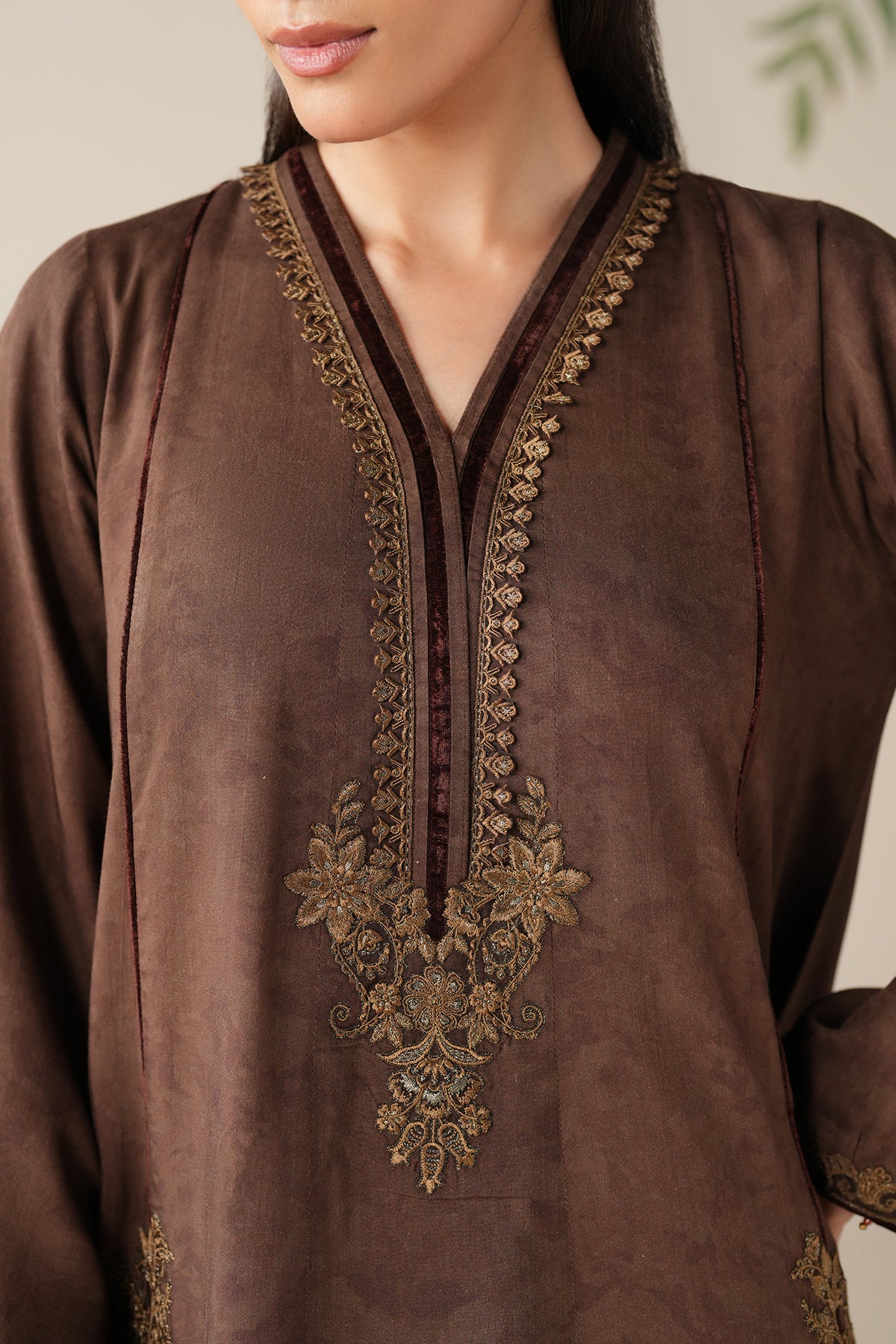 EMBROIDERED PRINTED VISCOSE PR-1188