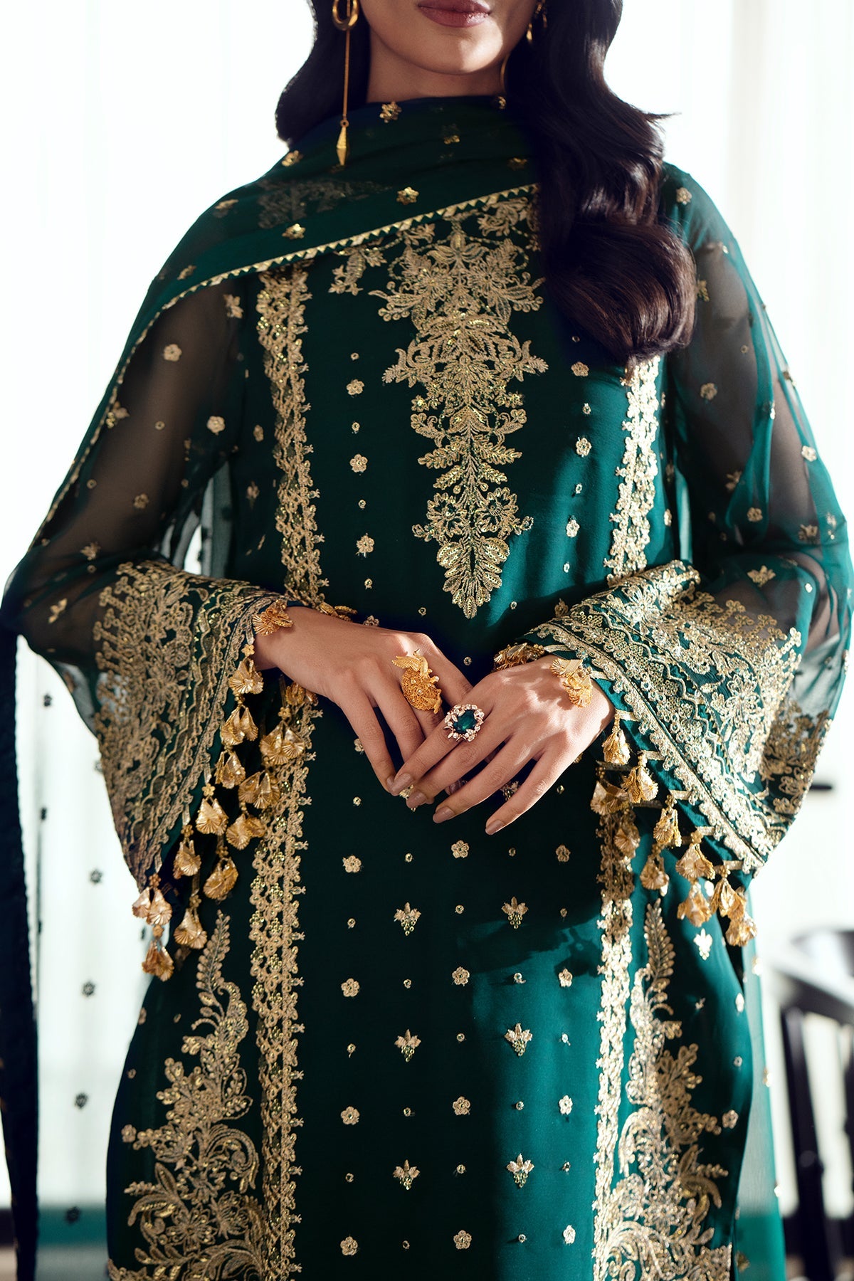 EMBROIDERED CHIFFON SF-505