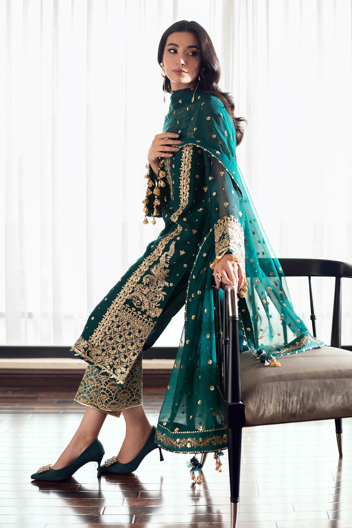 EMBROIDERED CHIFFON SF-505