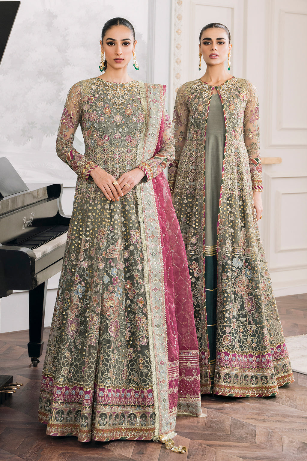 Baroque EMBROIDERED NET CH12-02 STITCHED, view 1