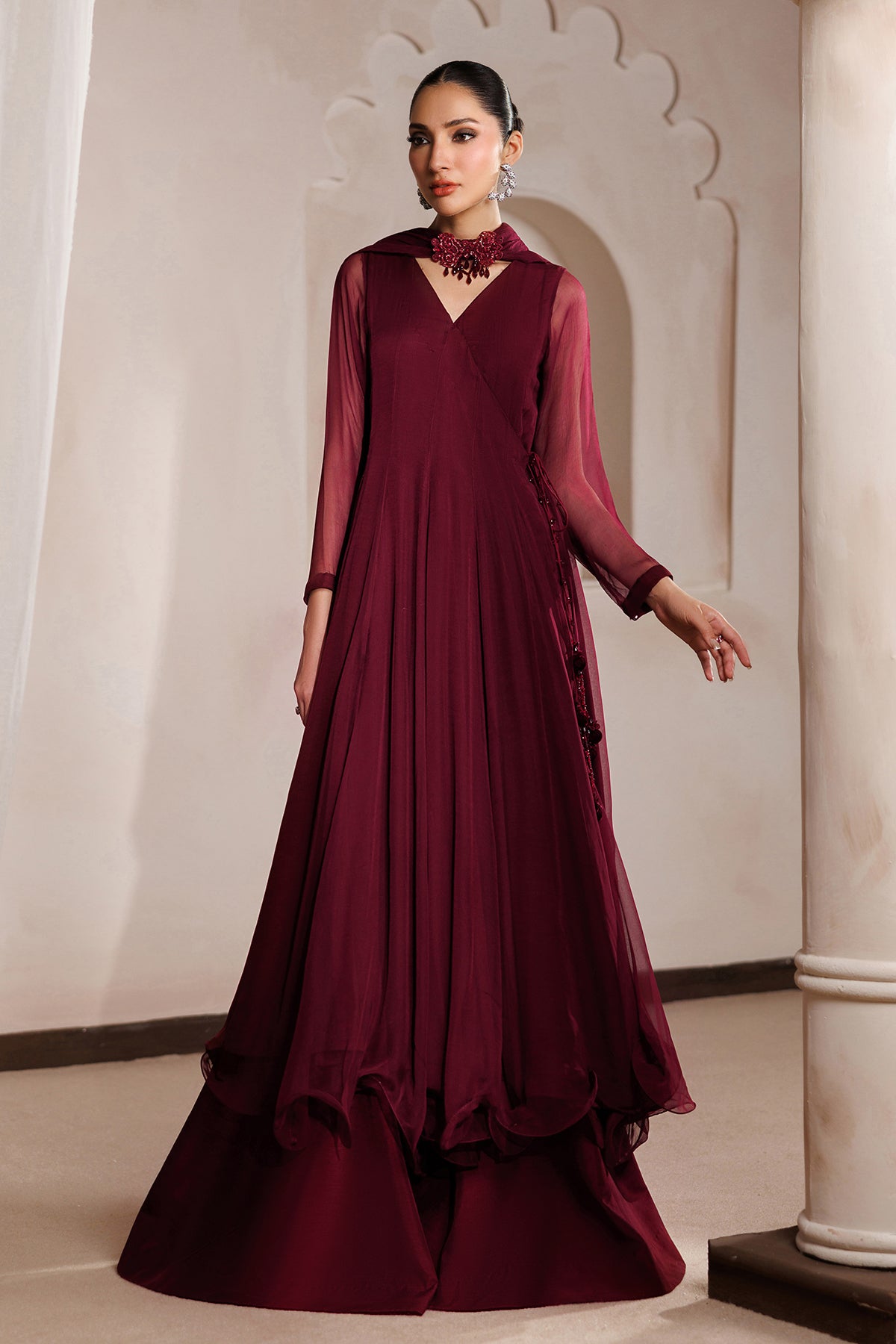 EMBROIDERED CHIFFON PR-1400