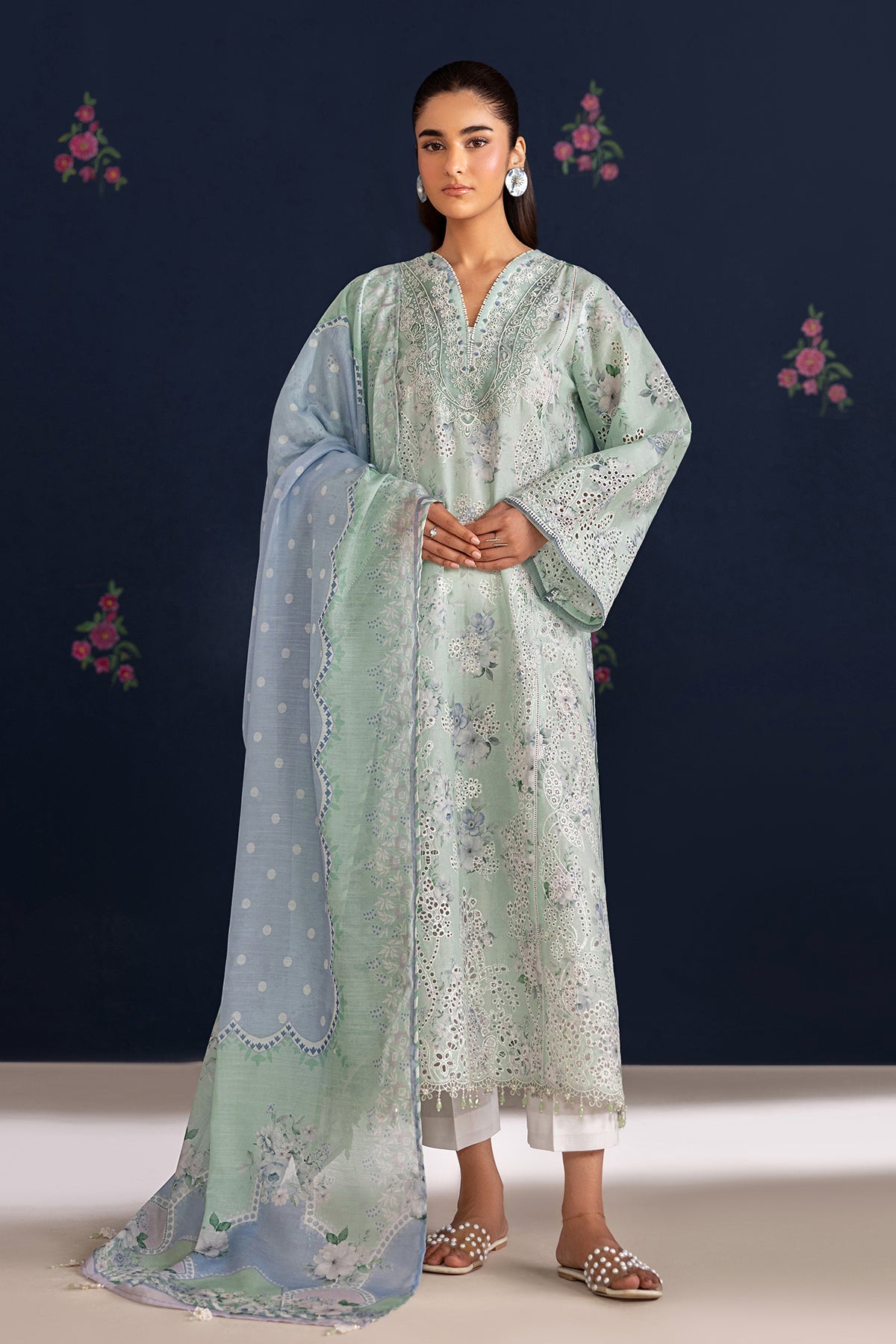 EMBROIDERED LAWN UF-4469