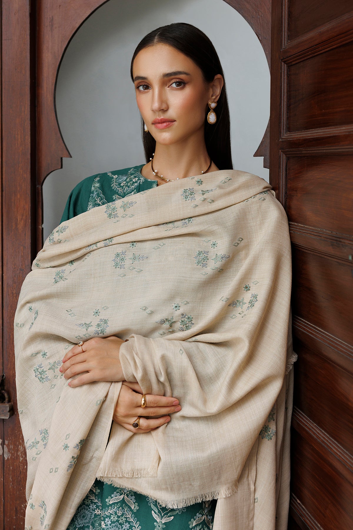 EMBROIDERED KHADDAR SF-4586