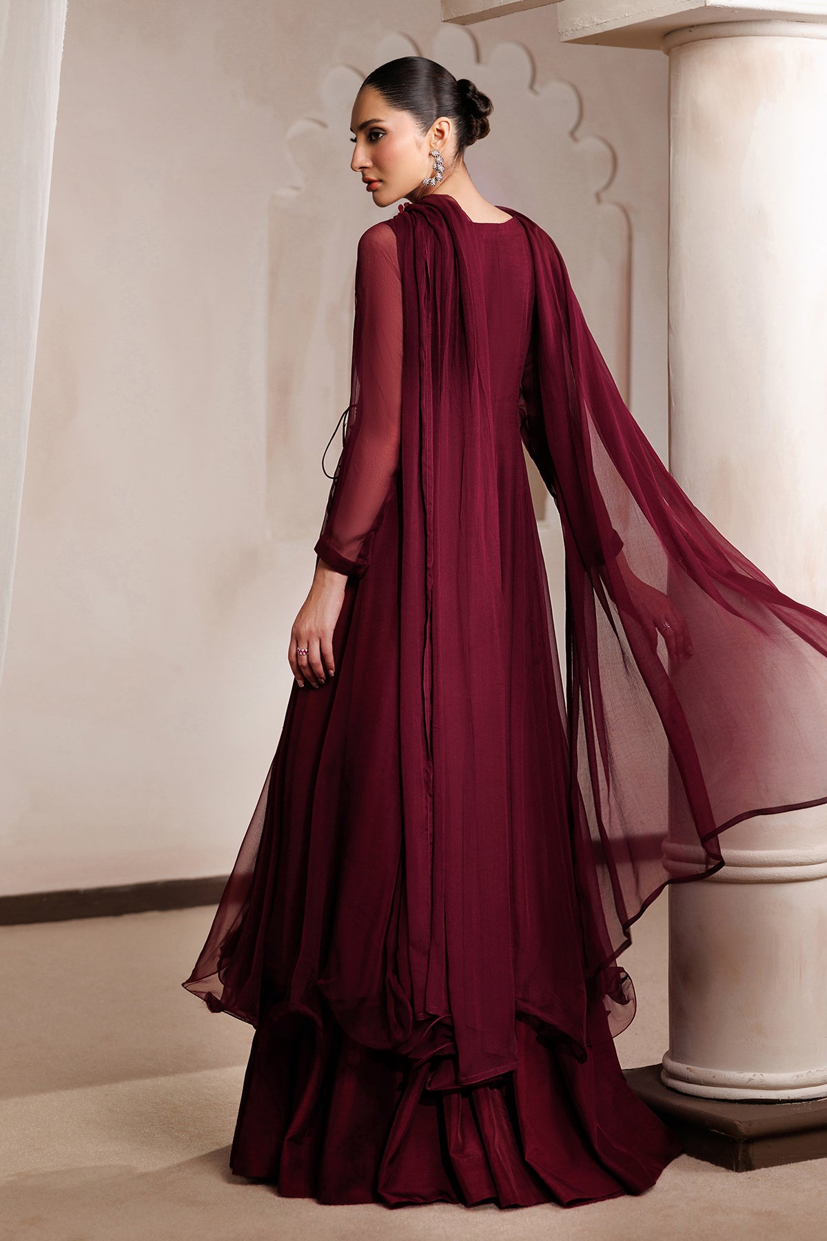 EMBROIDERED CHIFFON PR-1400
