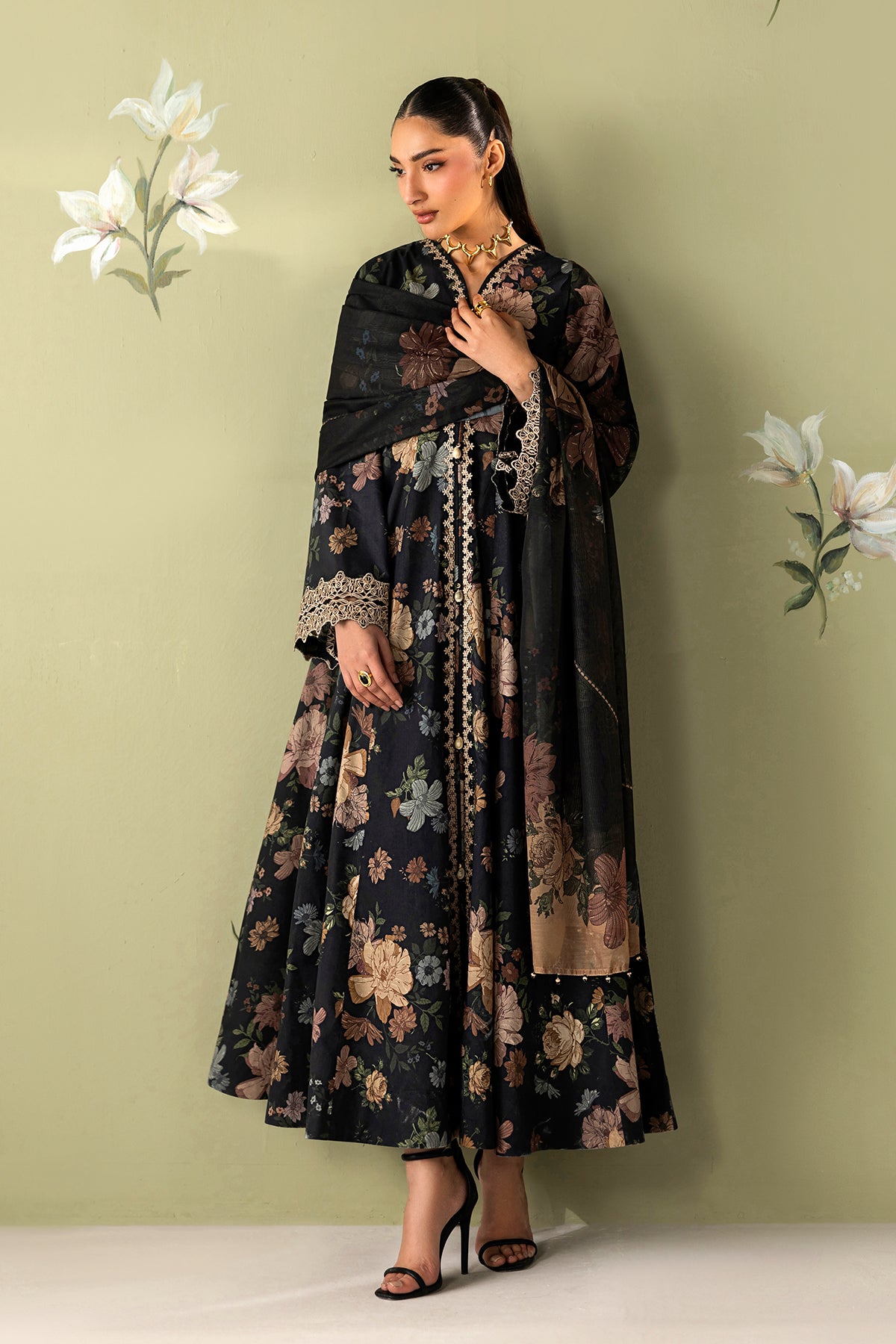 EMBROIDERED LAWN PR-1256