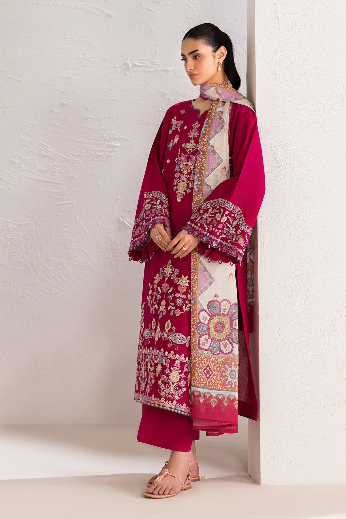 EMBROIDERED LAWN UF-4449