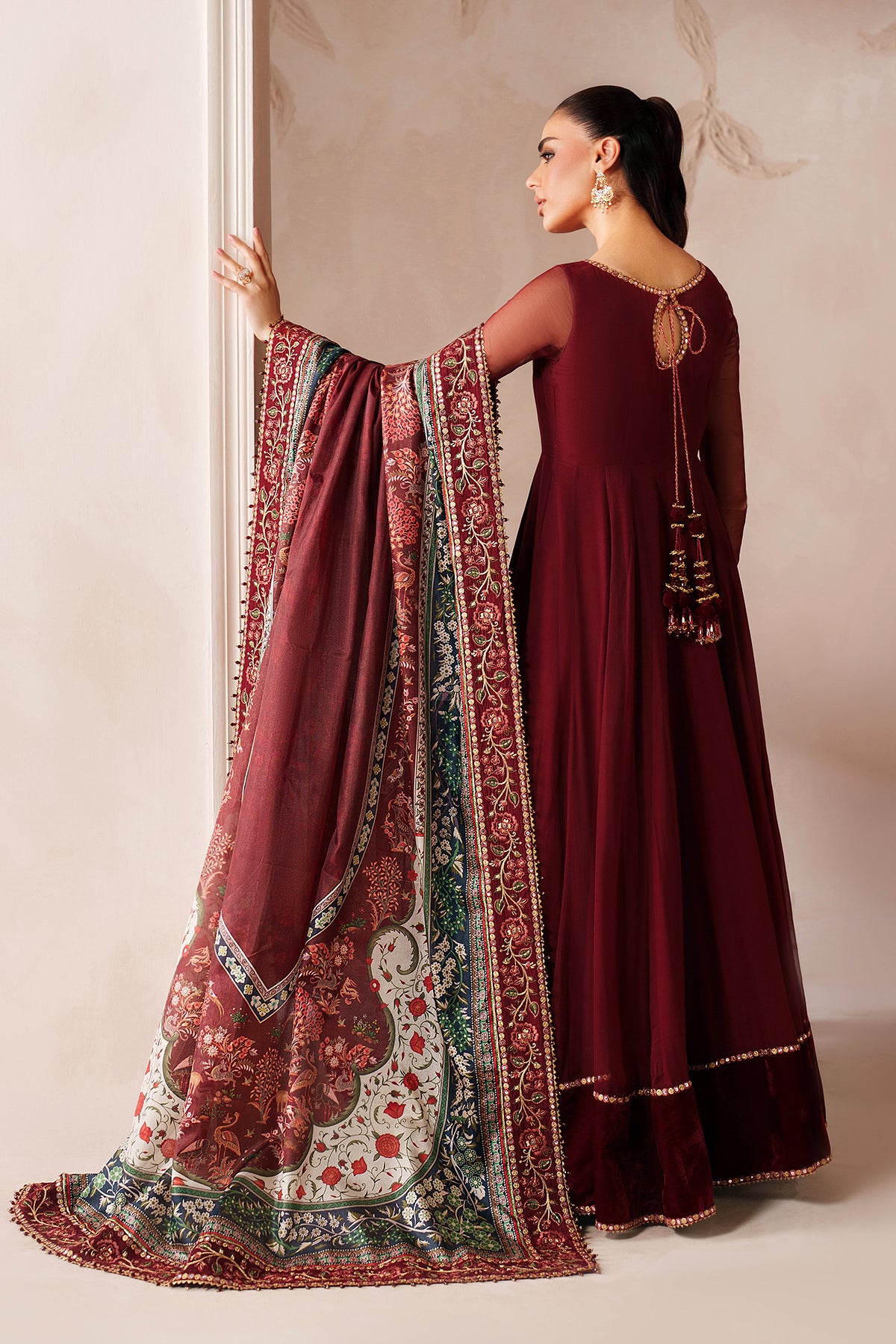 EMBROIDERED CHIFFON PR-1204