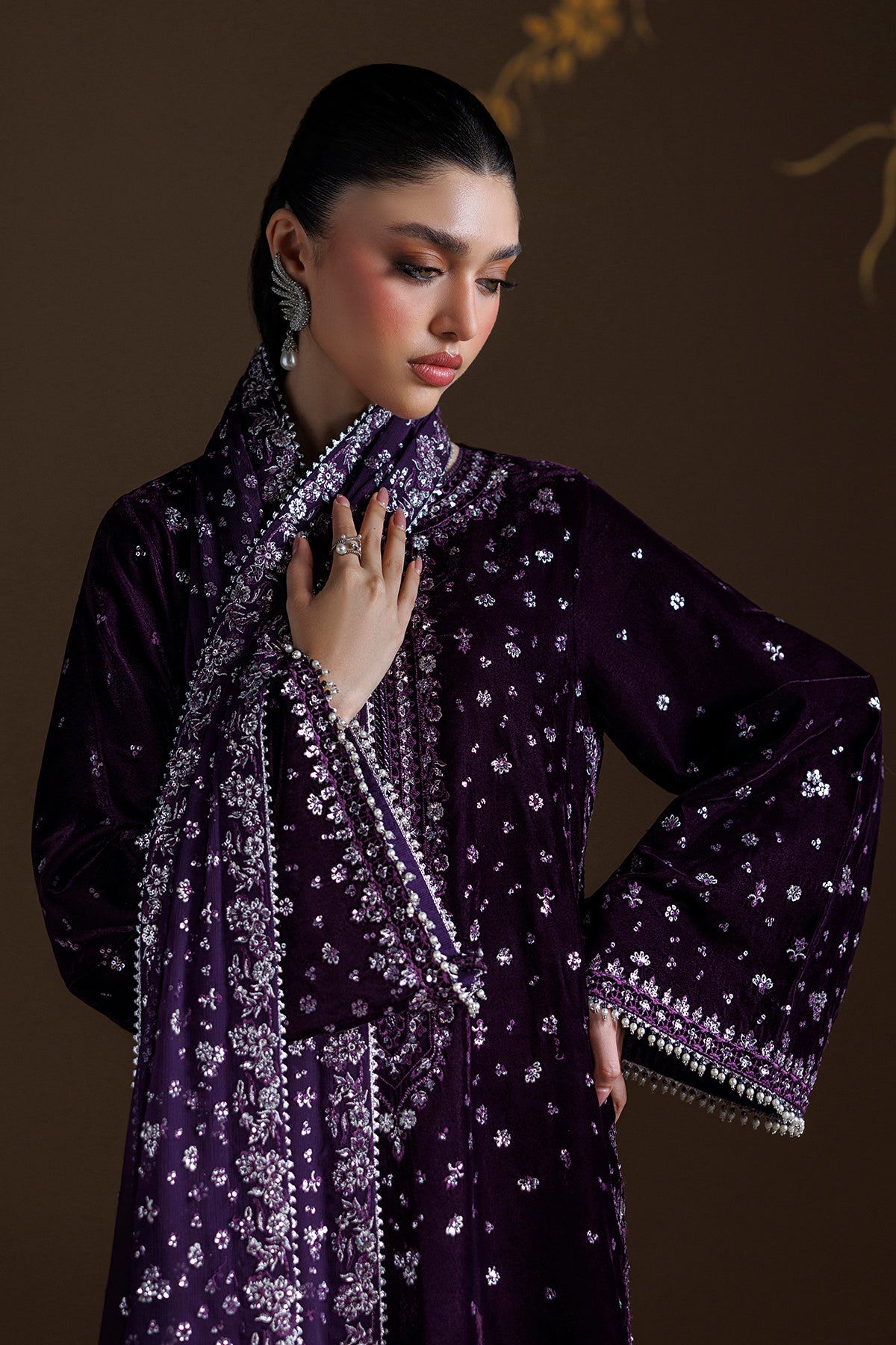 EMBROIDERED VELVET SF-4546