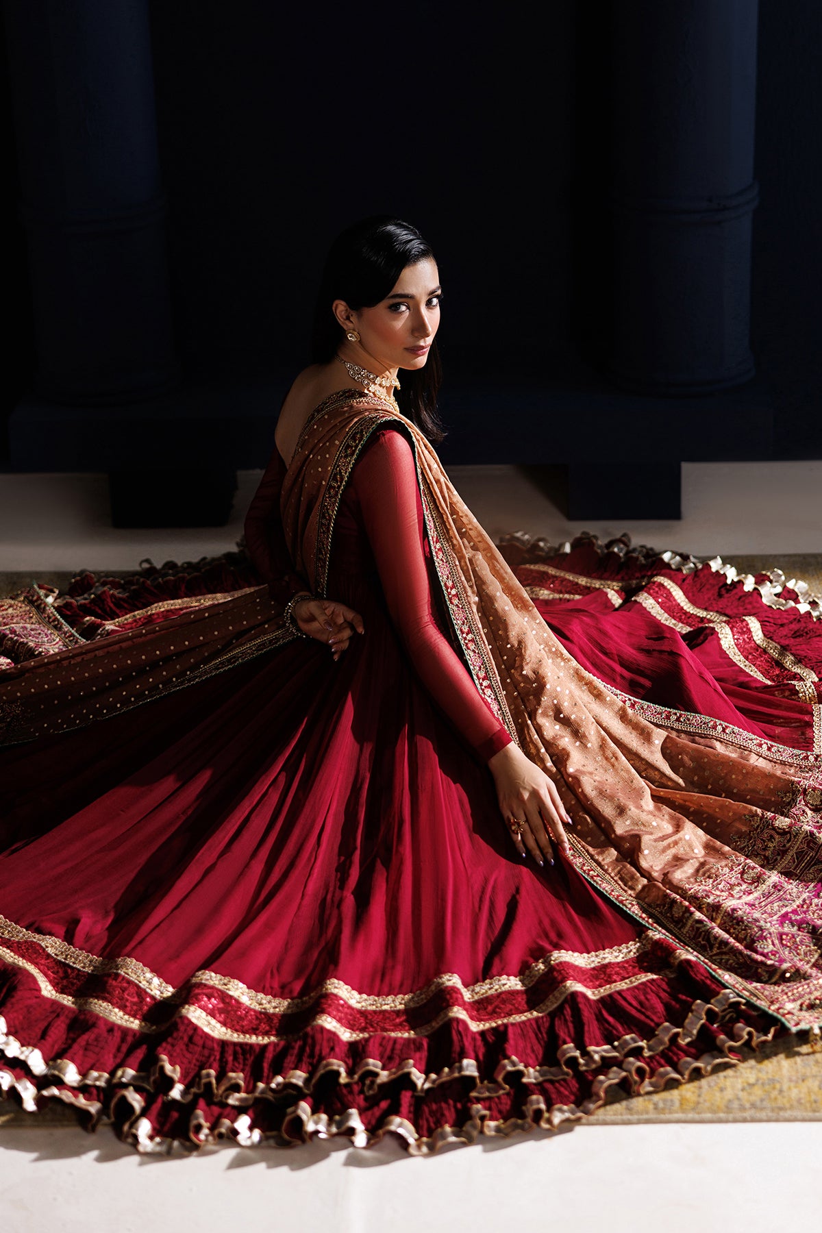 EMBROIDERED CHIFFON PR-1315
