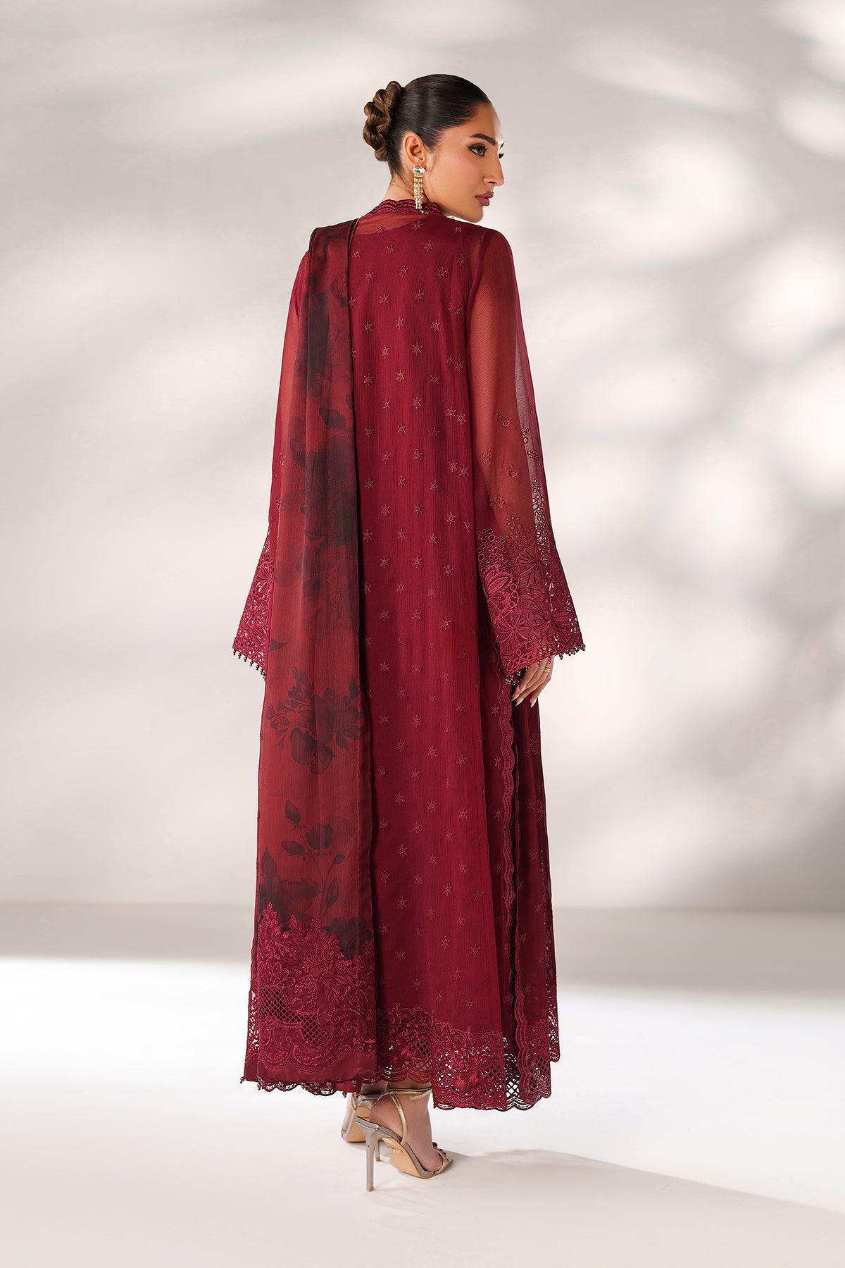 EMBROIDERED CHIFFON PR-1245