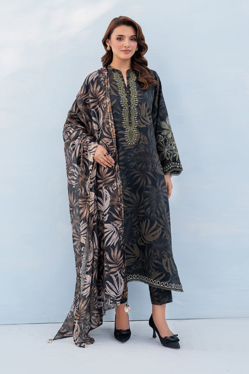 3-Piece-Embroiderd-Chiffon INRANI - FWU5700