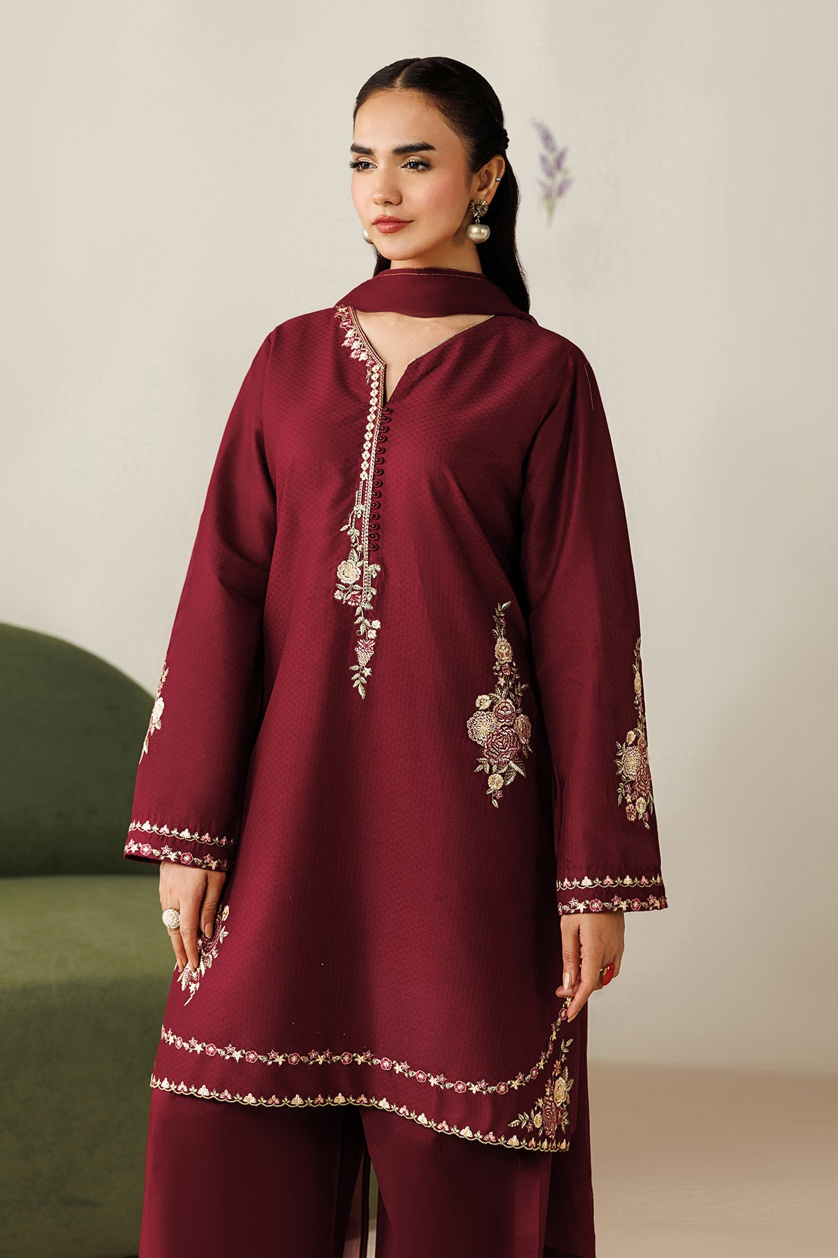 EMBROIDERED JACQUARD PR-1263