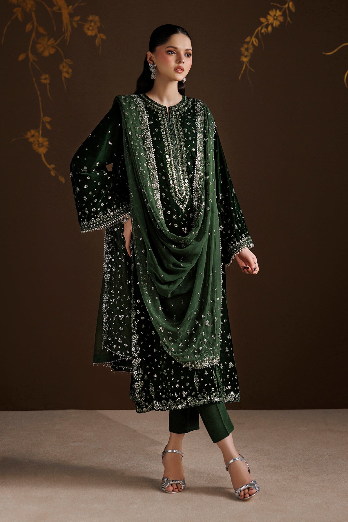 EMBROIDERED VELVET SF-4545
