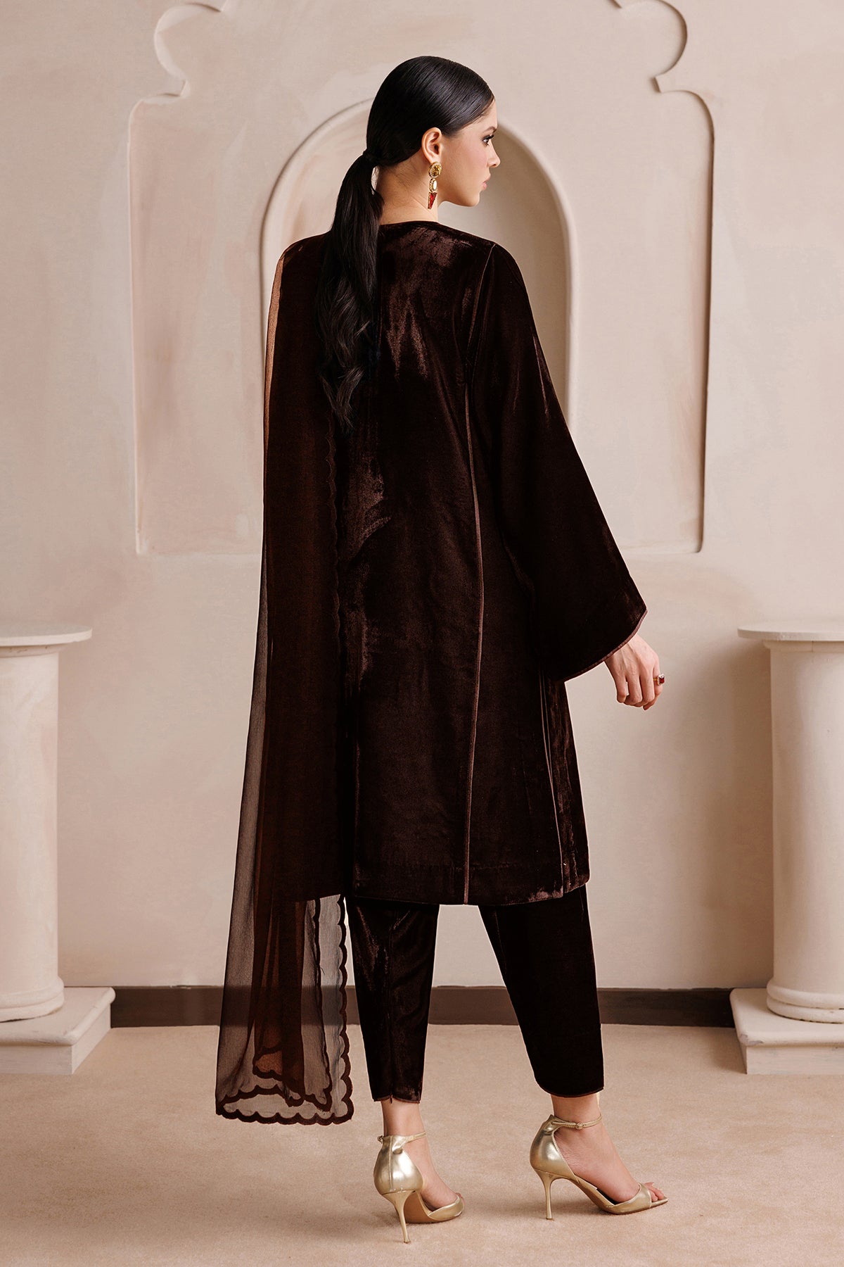 EMBROIDERED CHIFFON DUPATTA-120