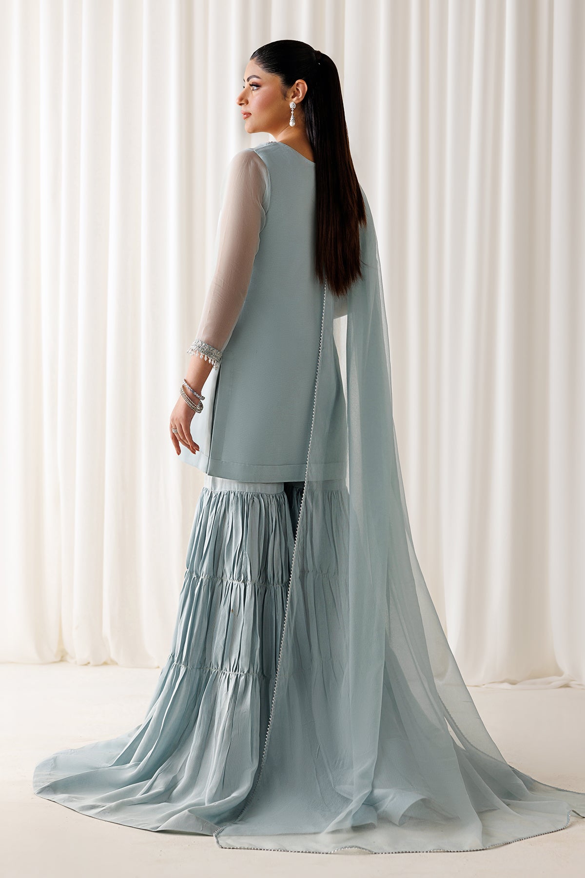 EMBROIDERED CHIFFON EN-1294