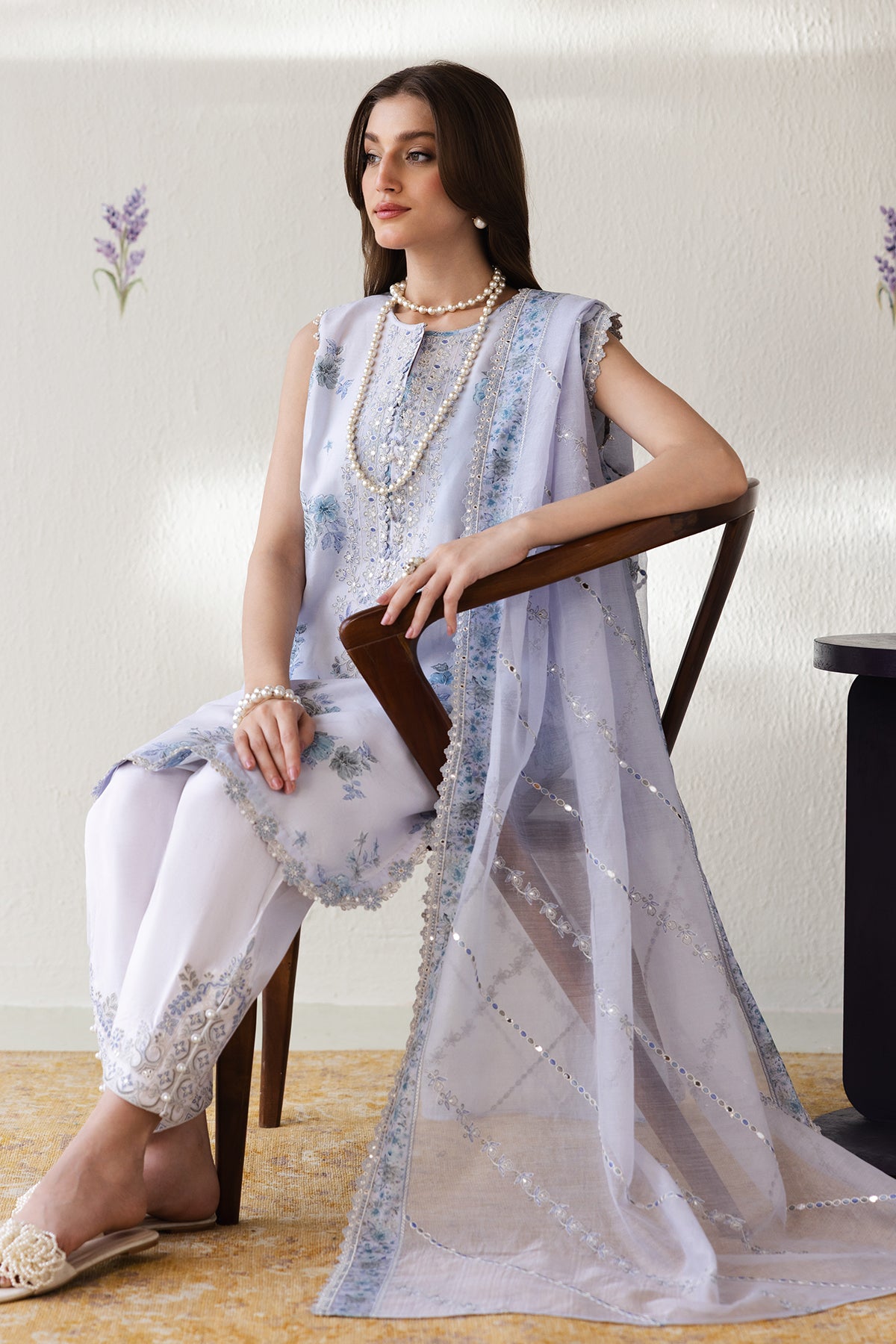 EMBROIDERED LAWN UF-4424