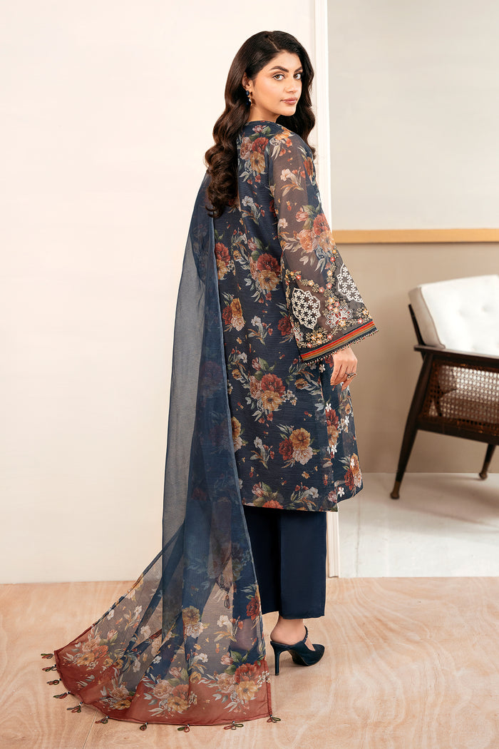 Crinklezza Unstitched Embroidered Net Collection Vol 06 by Amna Khadija-Design 05 main image 1