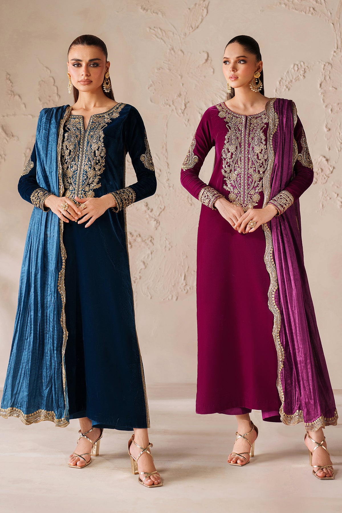 EMBROIDERED VELVET PR-1205