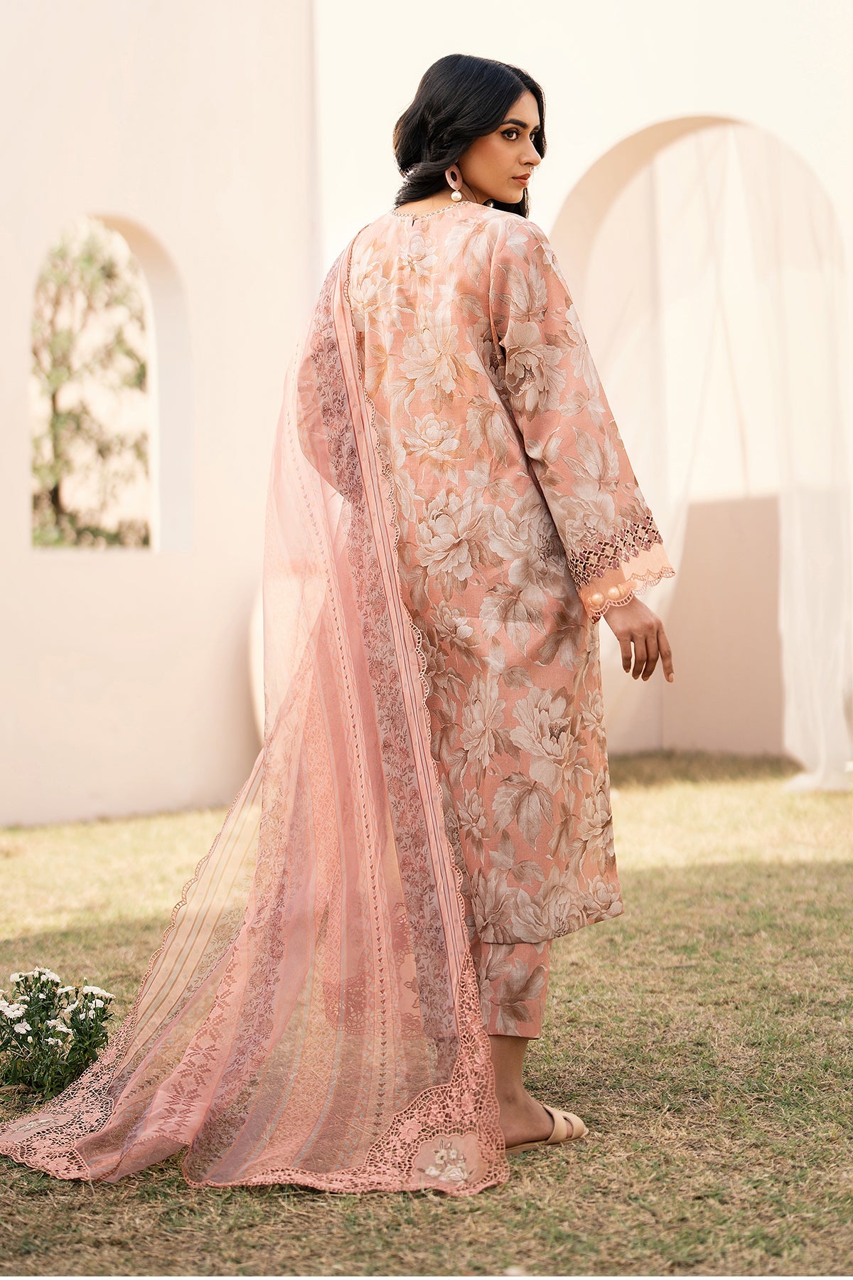 EMBROIDERED PRINTED LAWN SF-593