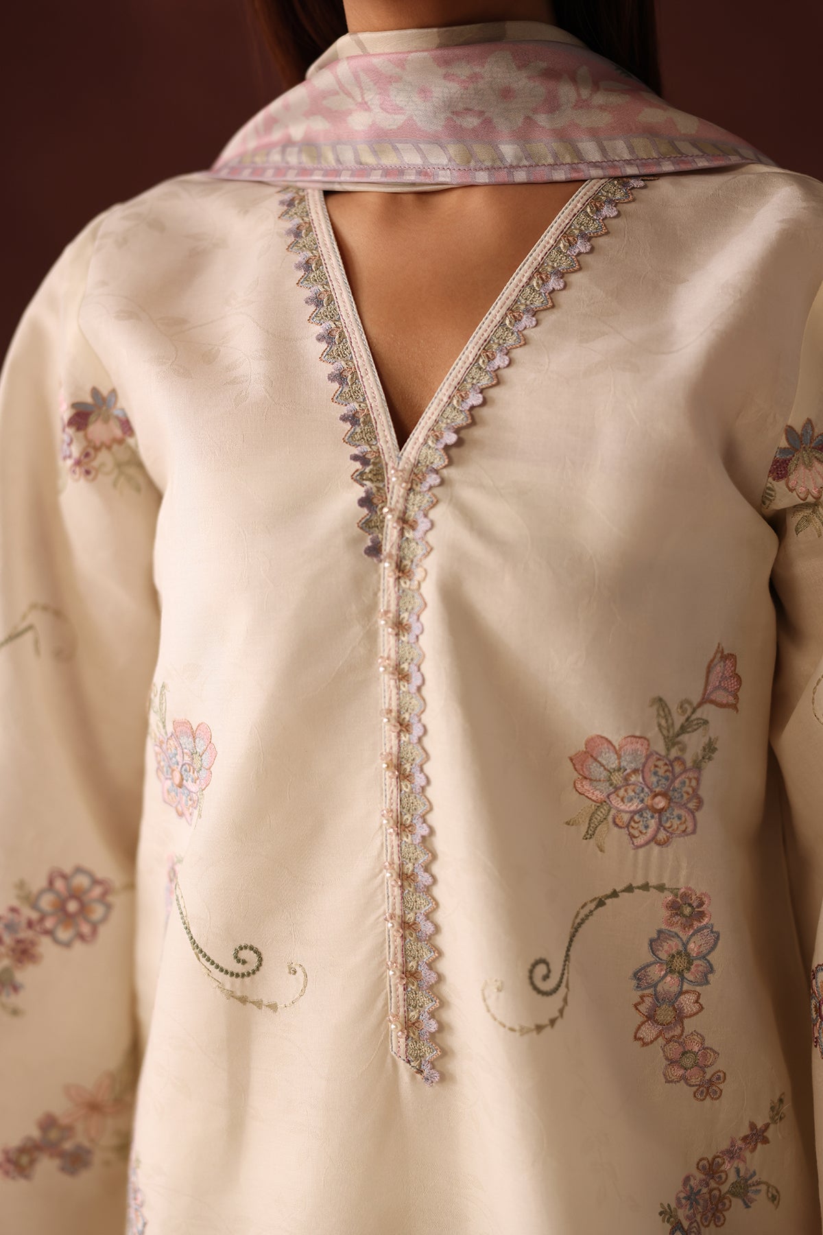EMBROIDERED SELF JACQUARD SF-4481