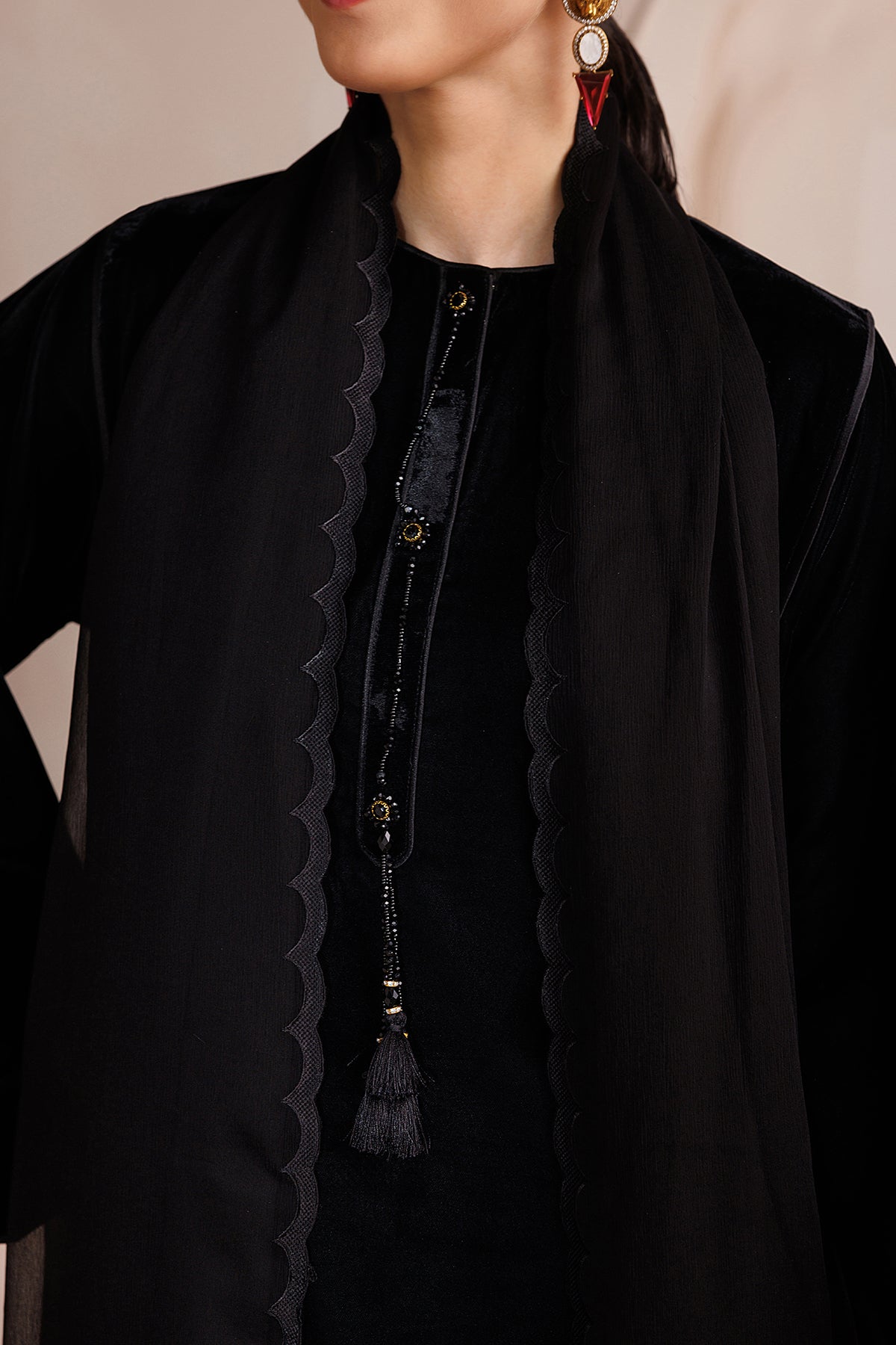 EMBROIDERED CHIFFON DUPATTA-119