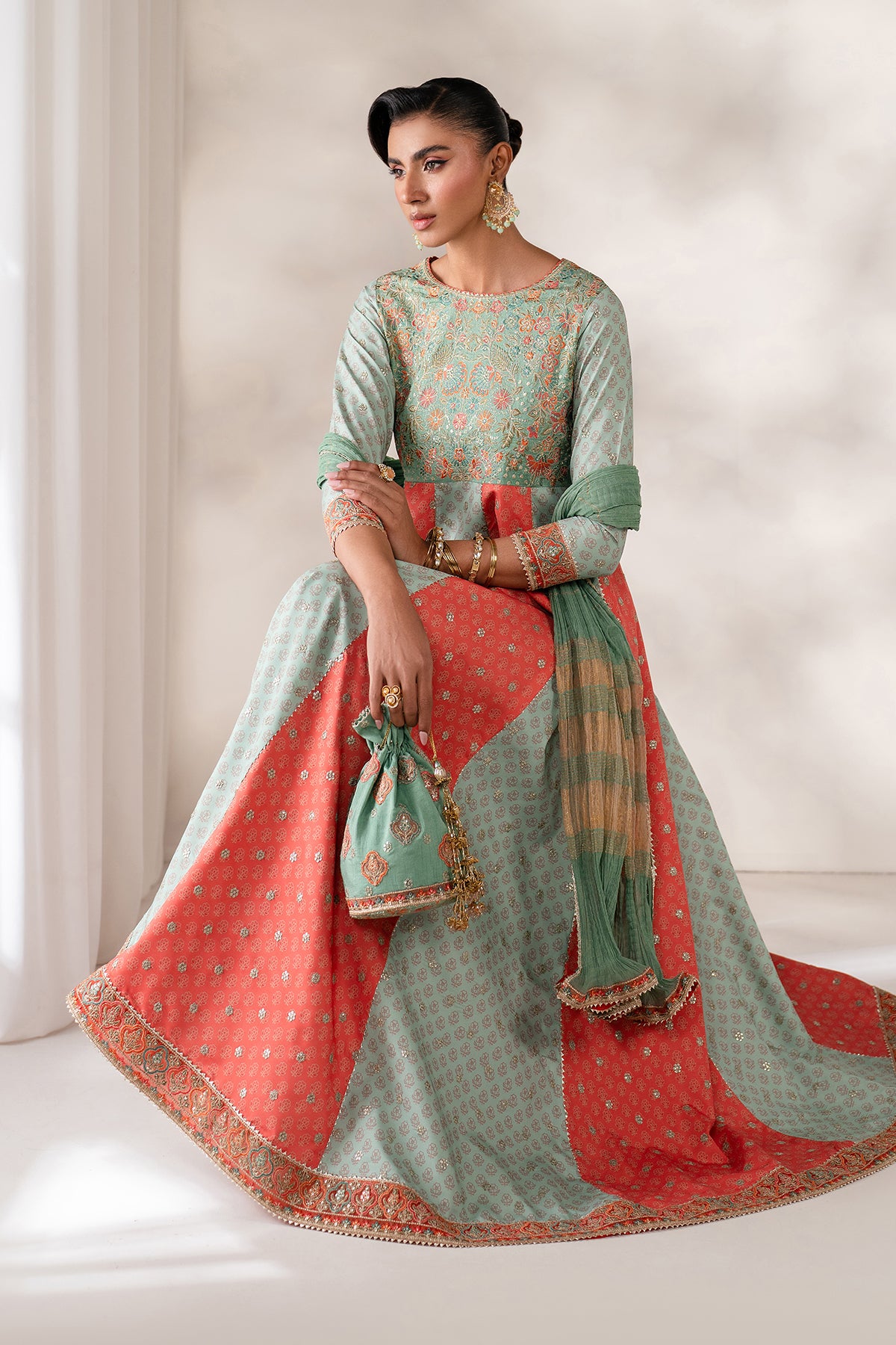EMBROIDERED SILK UF-4141