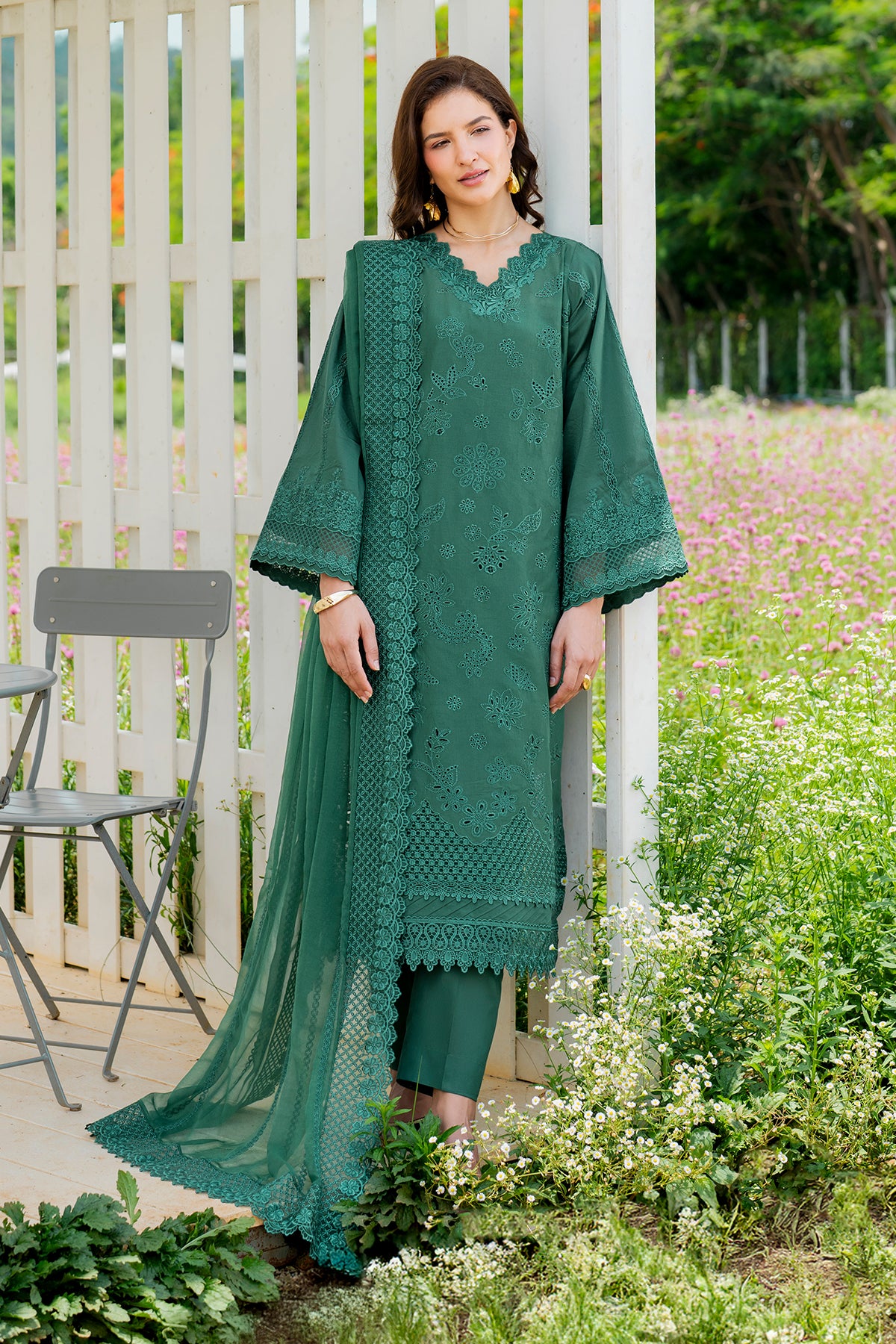 EMBROIDERED LAWN SF-4213