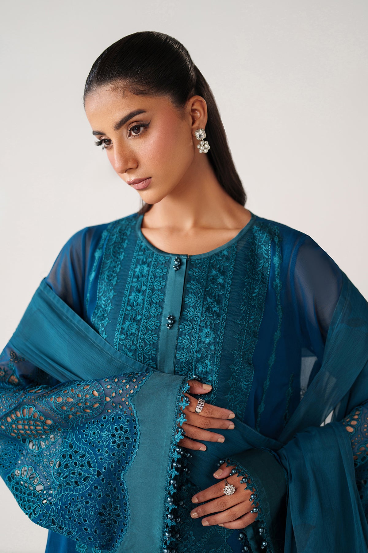 EMBROIDERED CHIFFON PR-1241