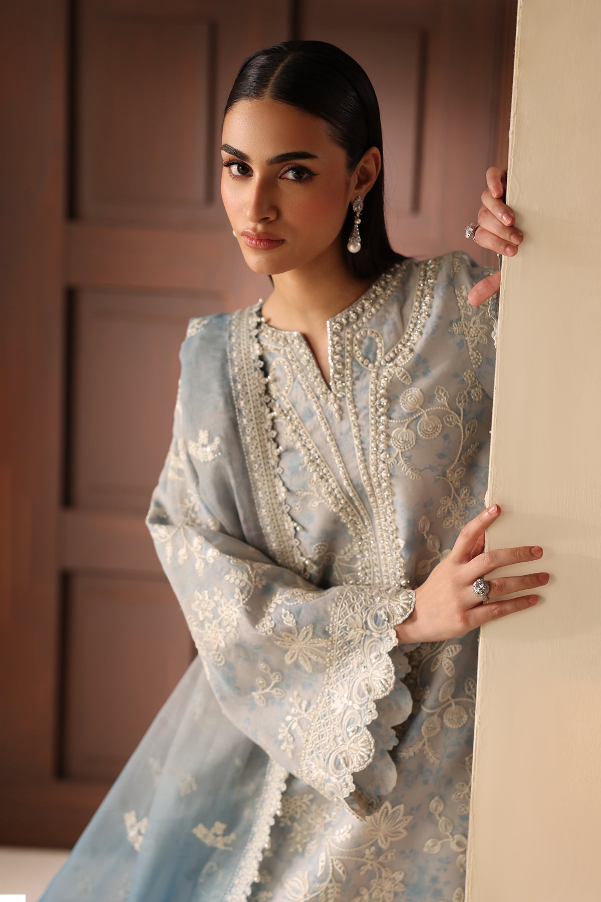 EMBROIDERED COTTON NET SF-4485