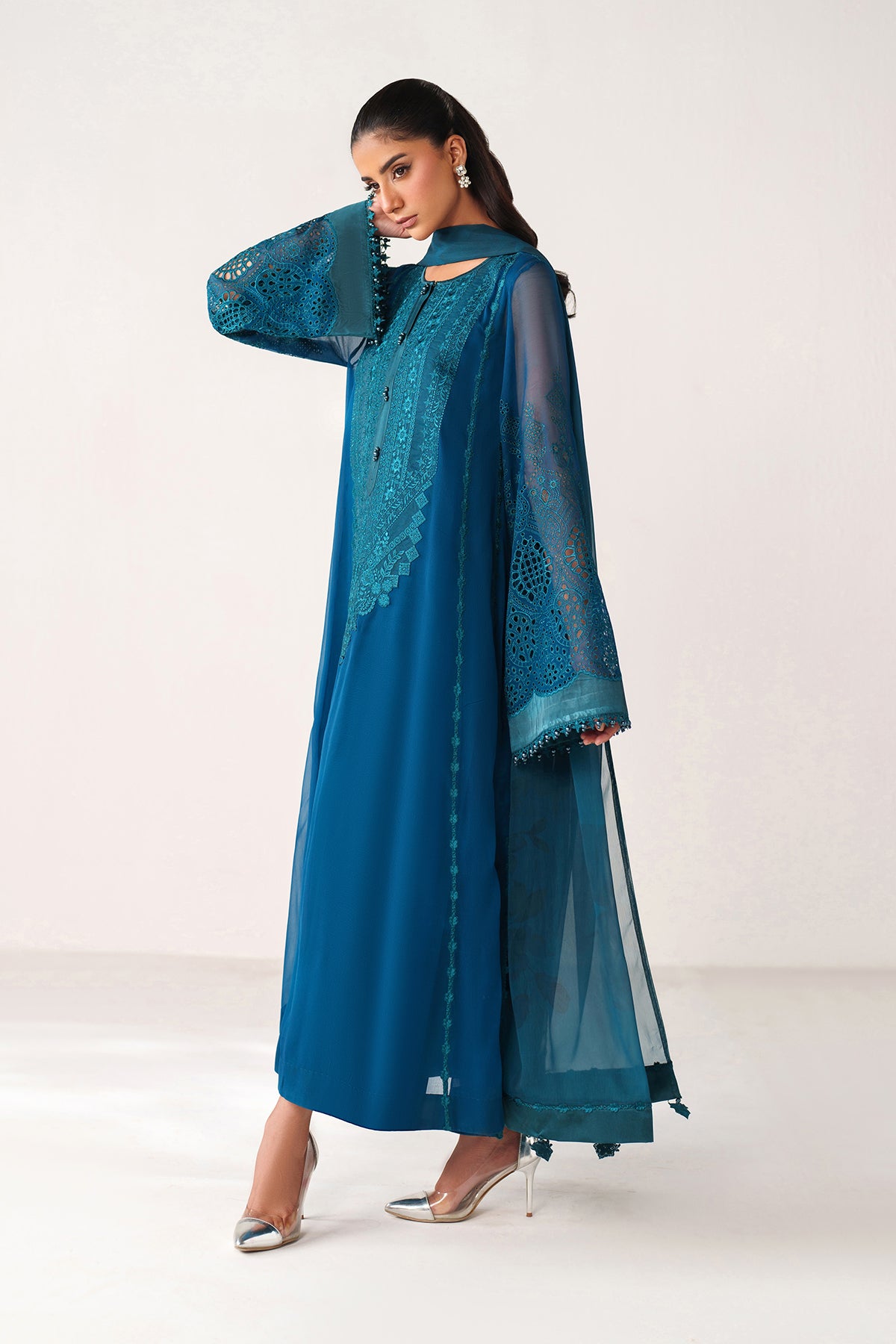 EMBROIDERED CHIFFON PR-1241