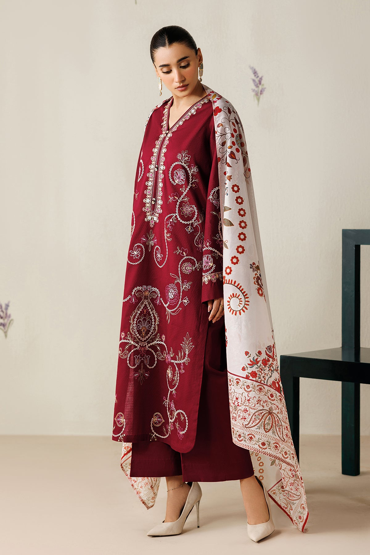EMBROIDERED JACQUARD PR-1264