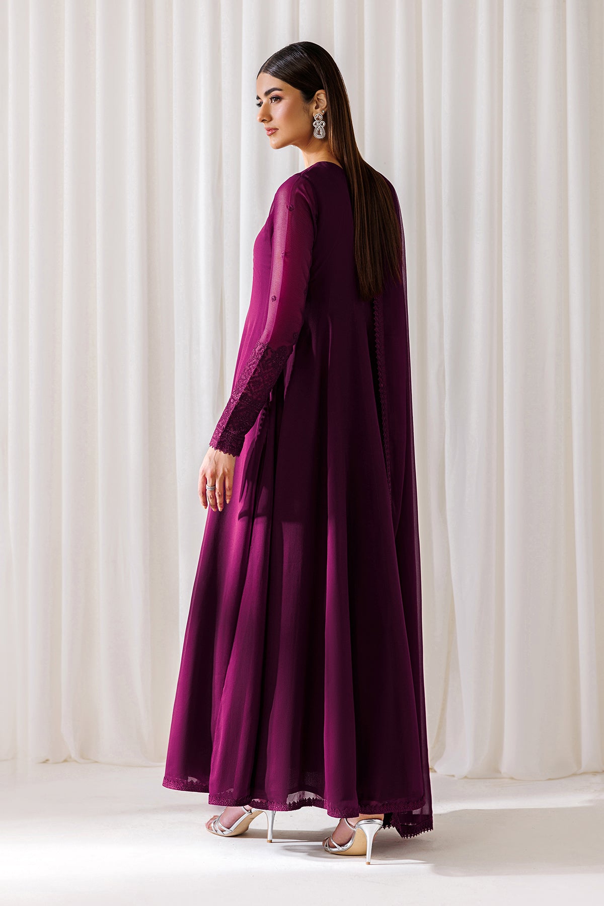 EMBROIDERED CHIFFON EN-1296
