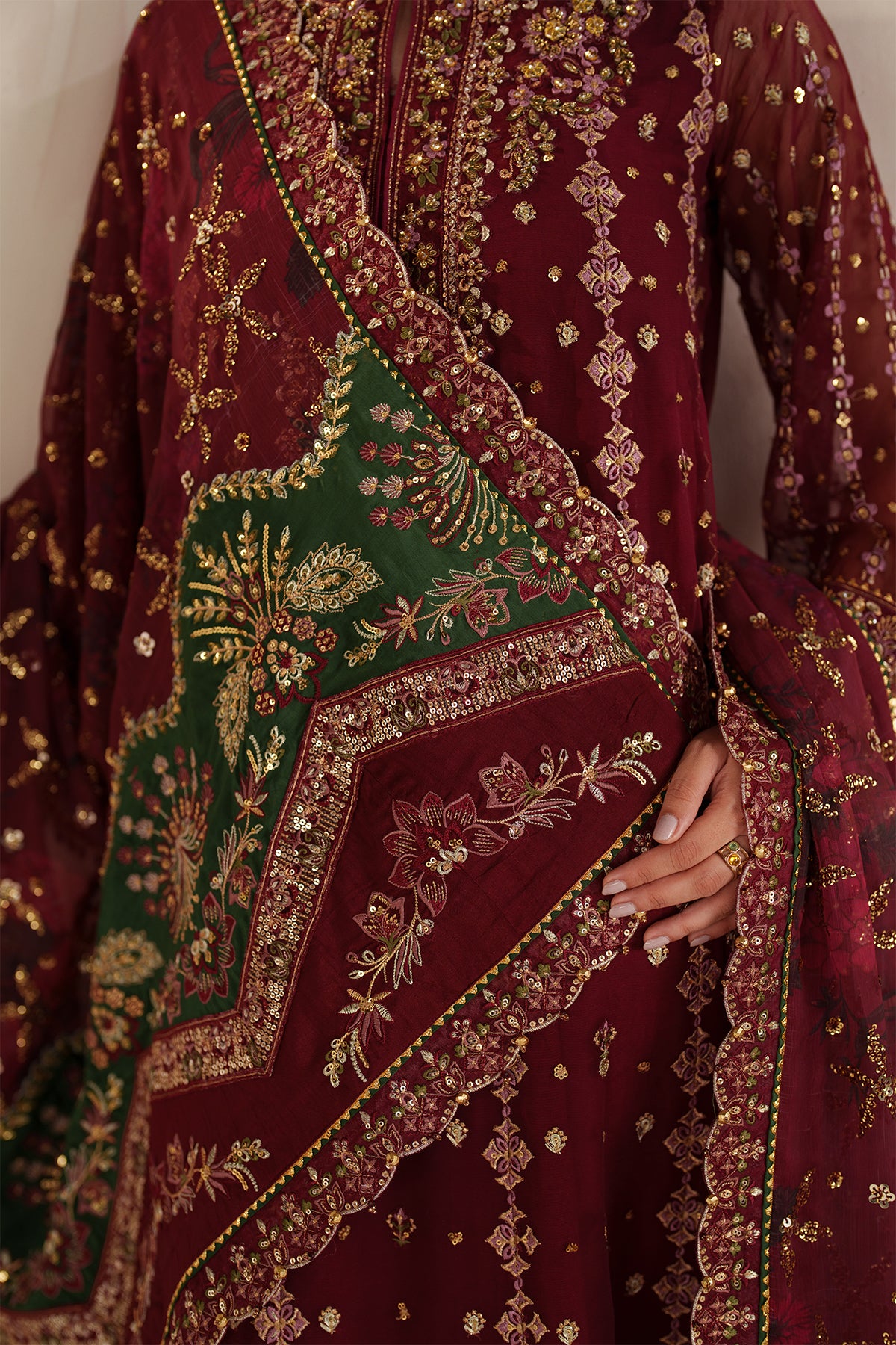 EMBROIDERED CHIFFON SF-4367