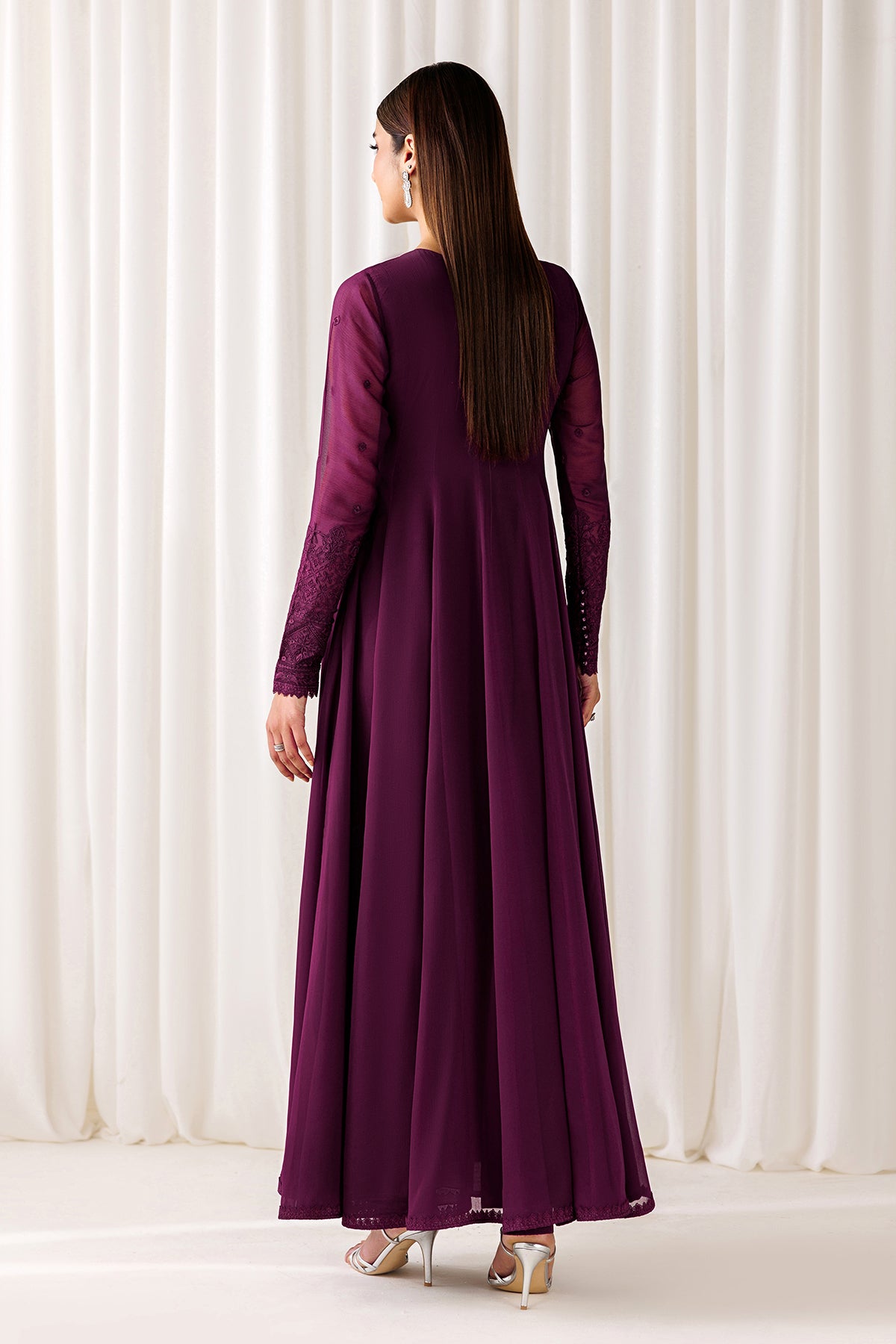 EMBROIDERED CHIFFON EN-1296