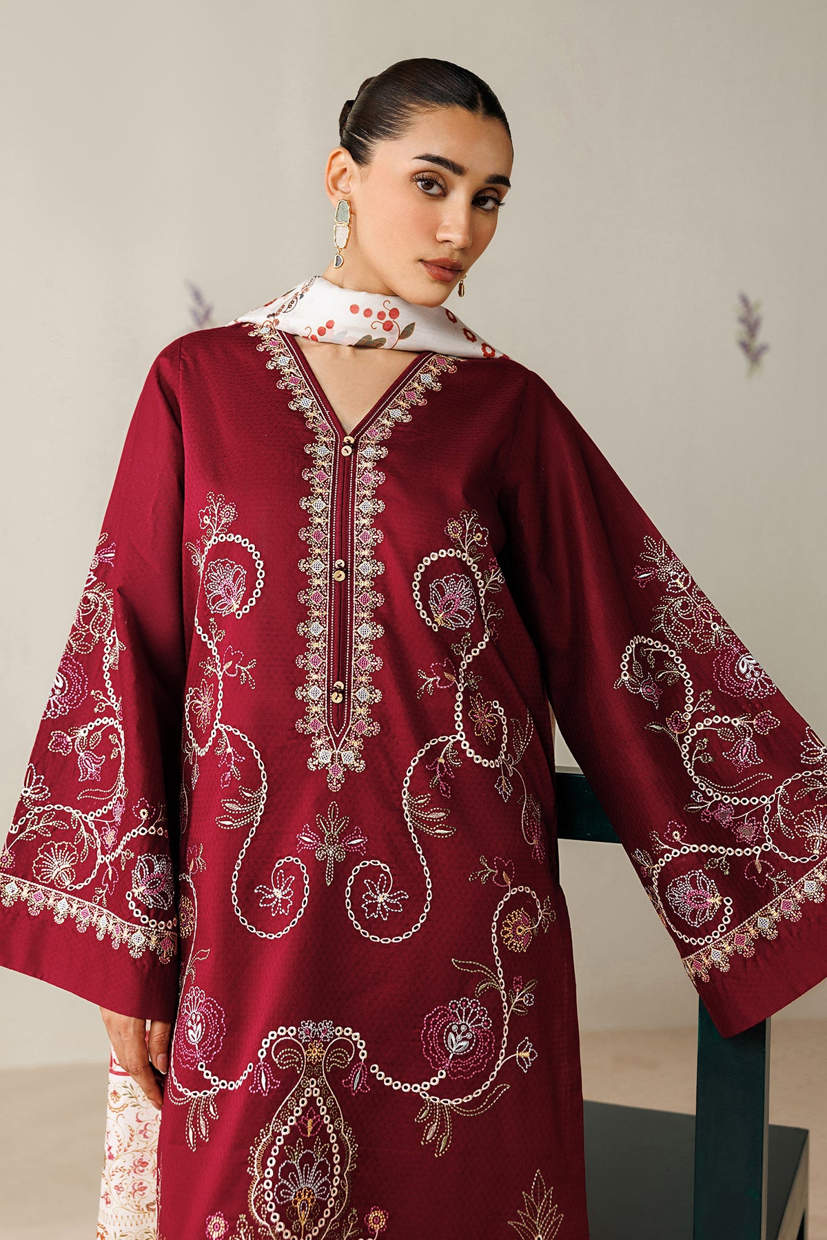 EMBROIDERED JACQUARD PR-1264