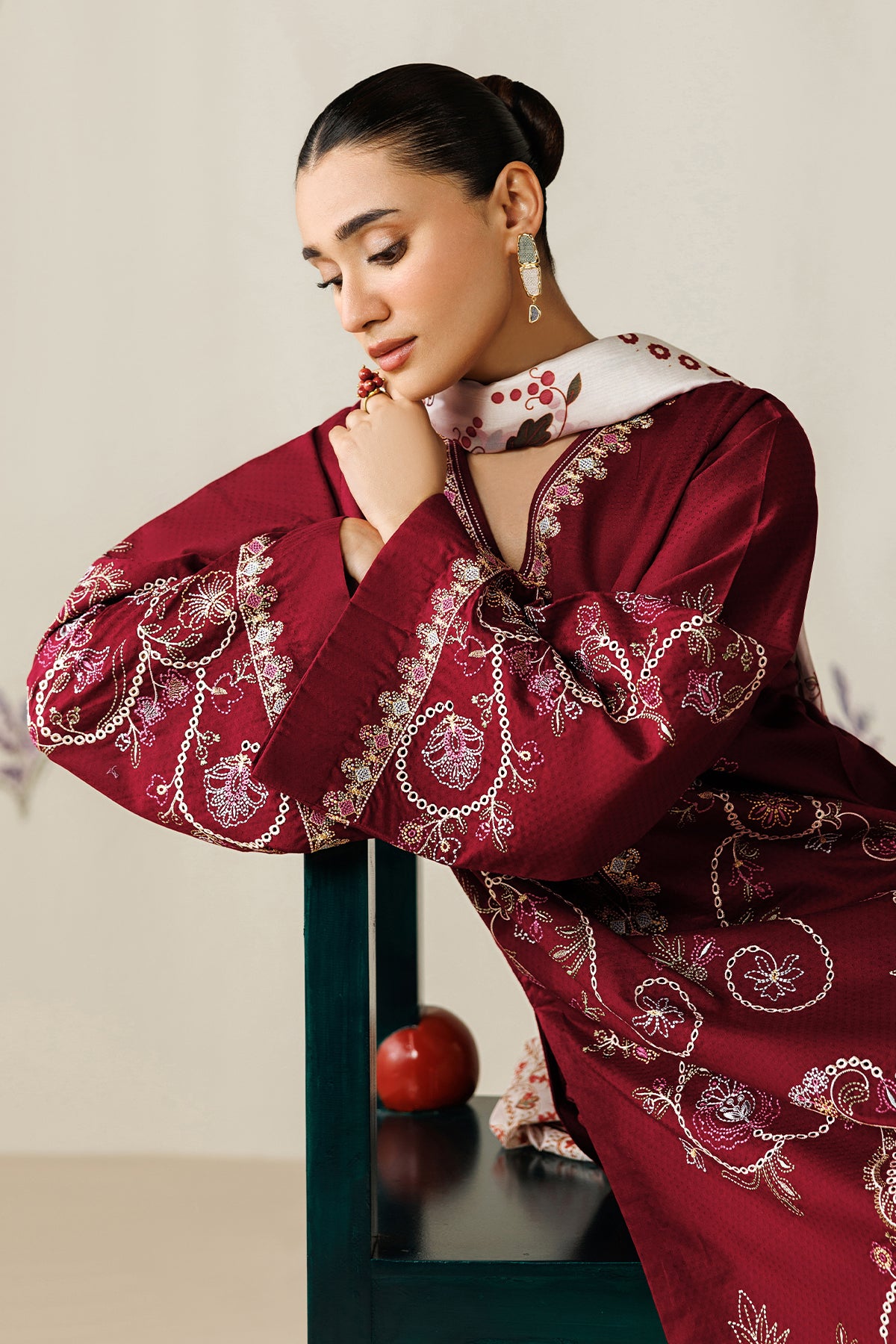 EMBROIDERED JACQUARD PR-1264