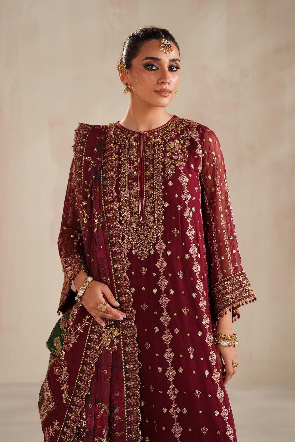 EMBROIDERED CHIFFON SF-4367
