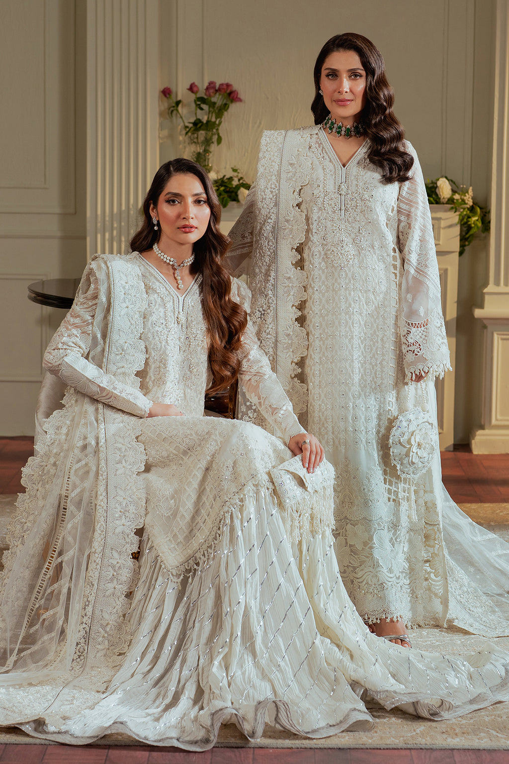 Baroque EMBROIDERED CHIFFON CH13-02 STITCHED, view 1