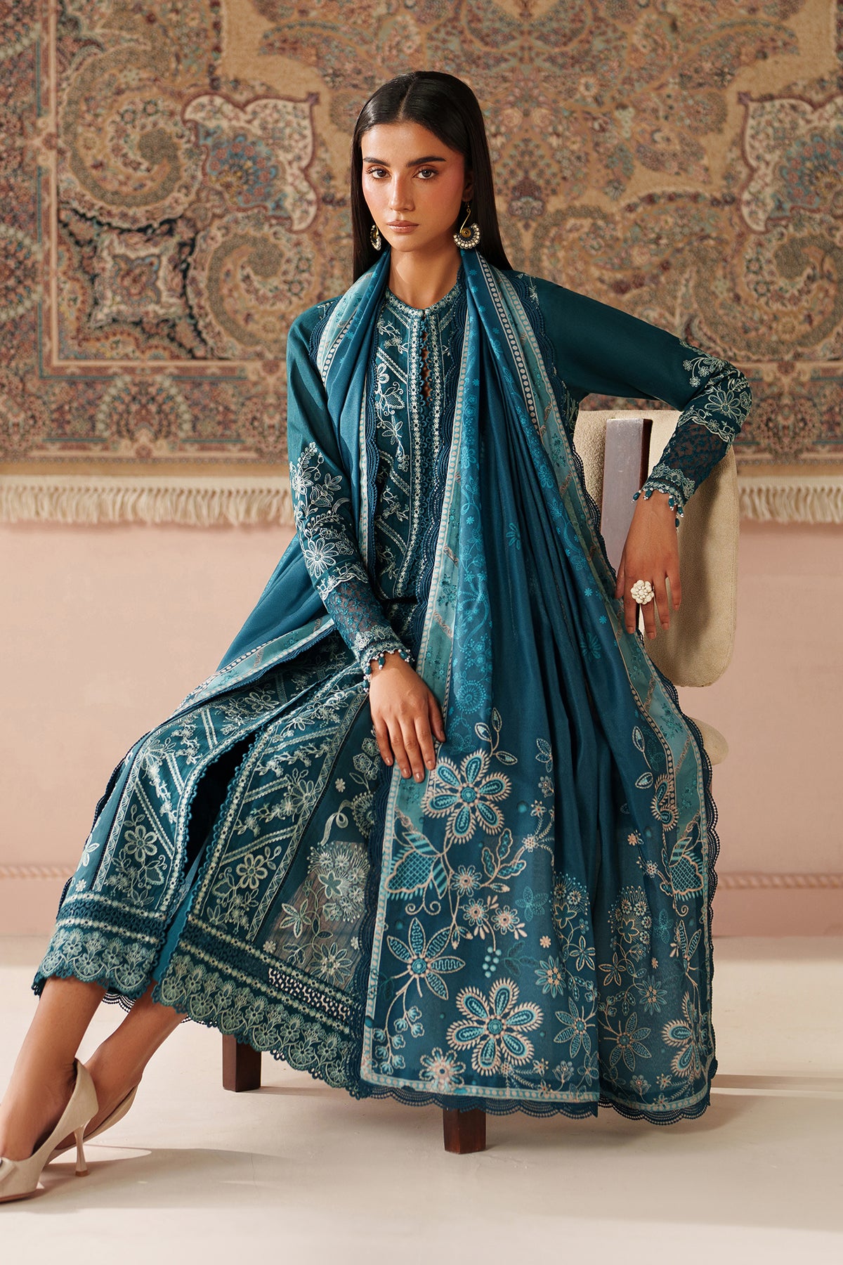 EMBROIDERED KHADDAR SF-4348