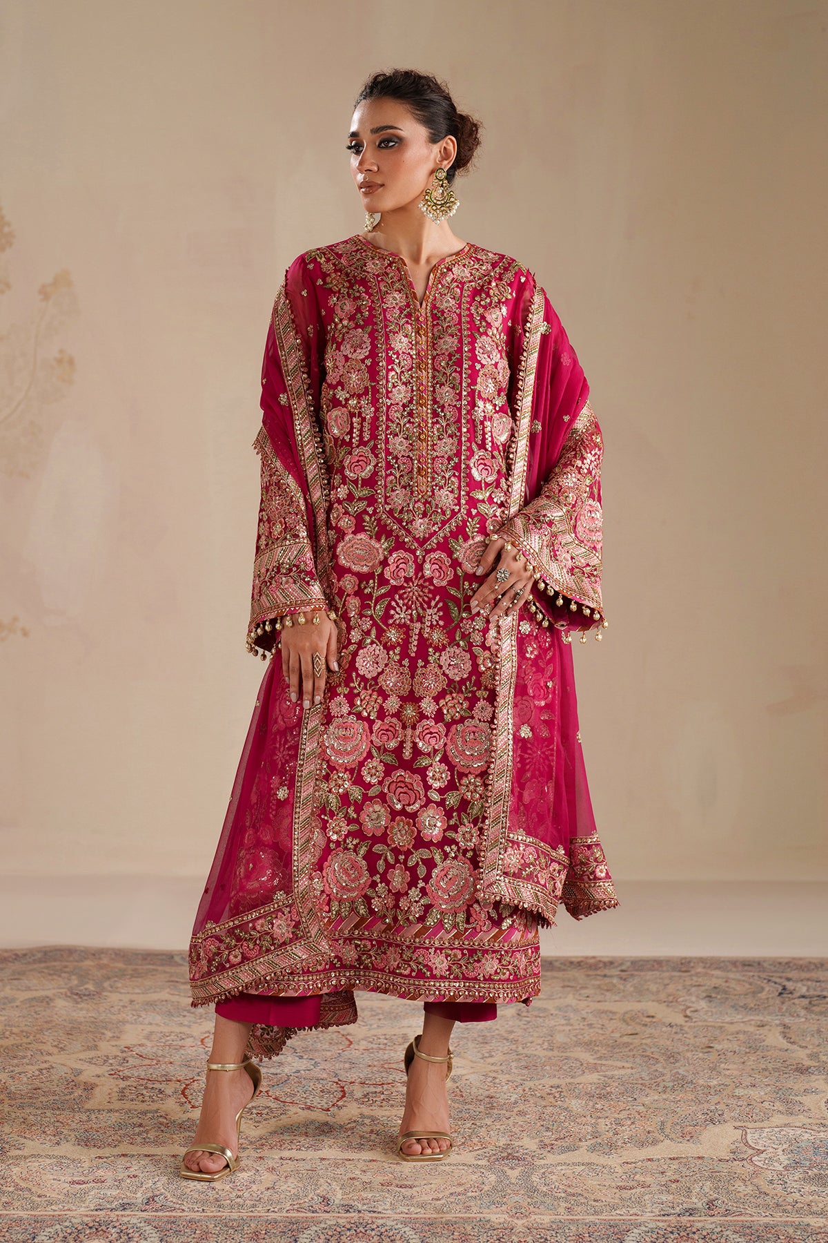 EMBROIDERED CHIFFON SF-4363