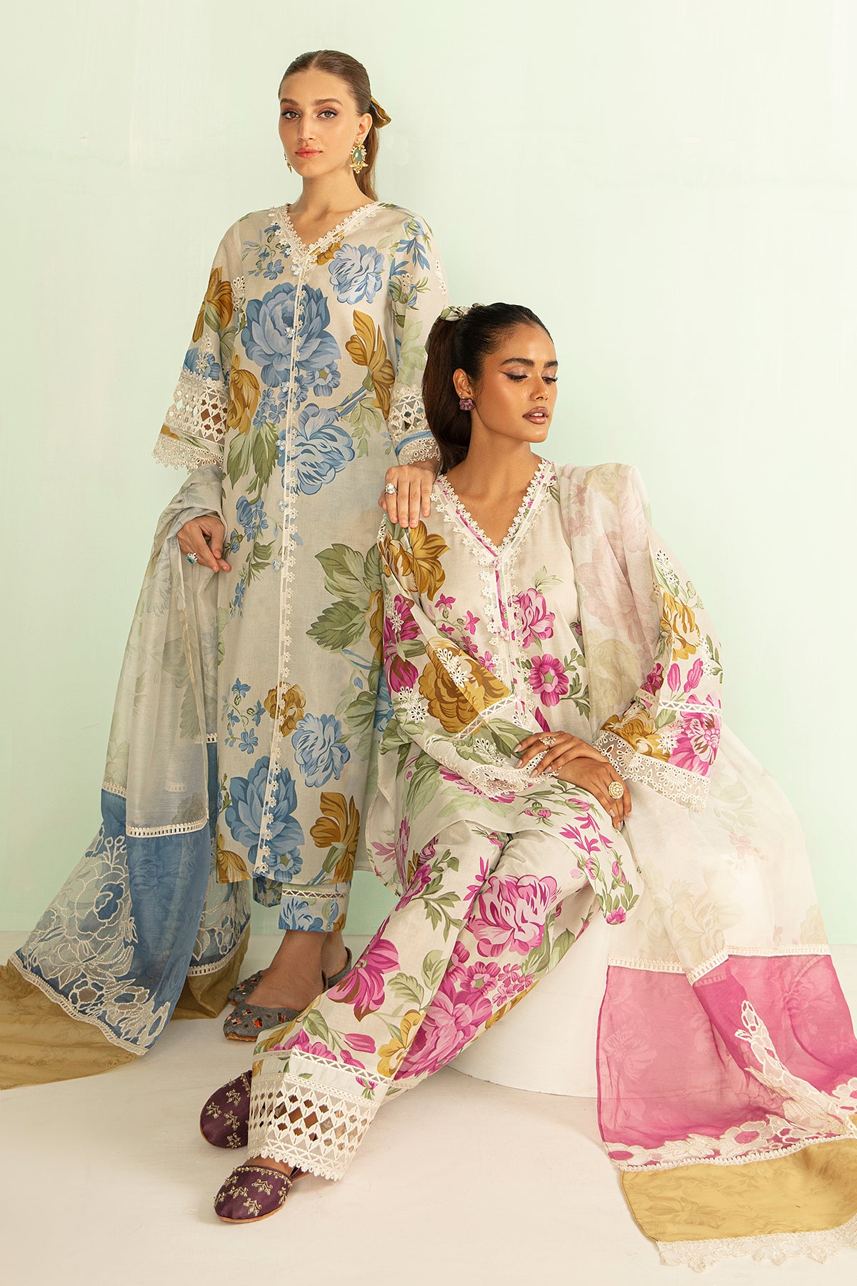 EMBROIDERED LAWN UF-403