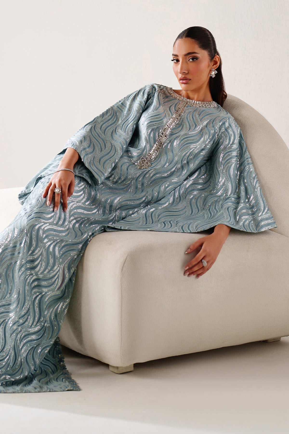 EMBROIDERED CHIFFON PR-1243