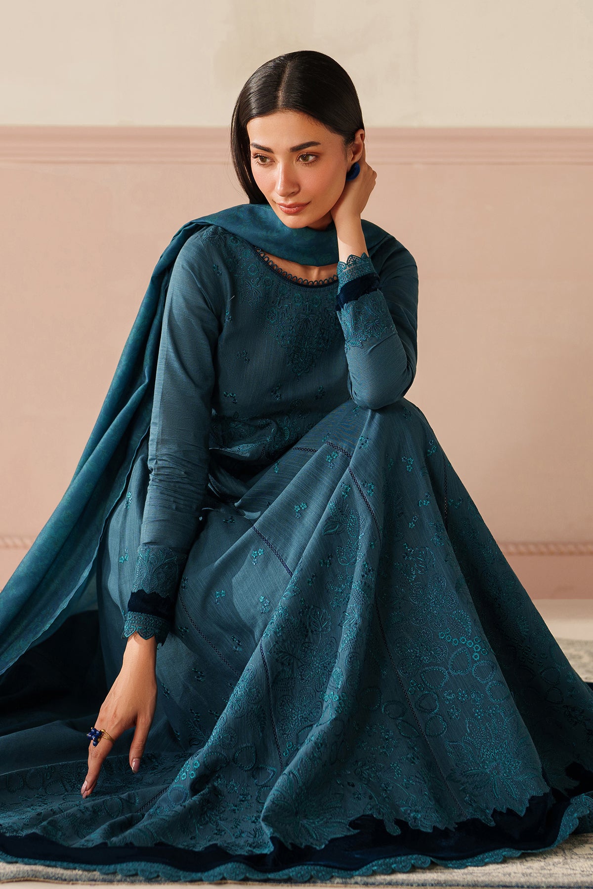 EMBROIDERED KHADDAR PR-1234