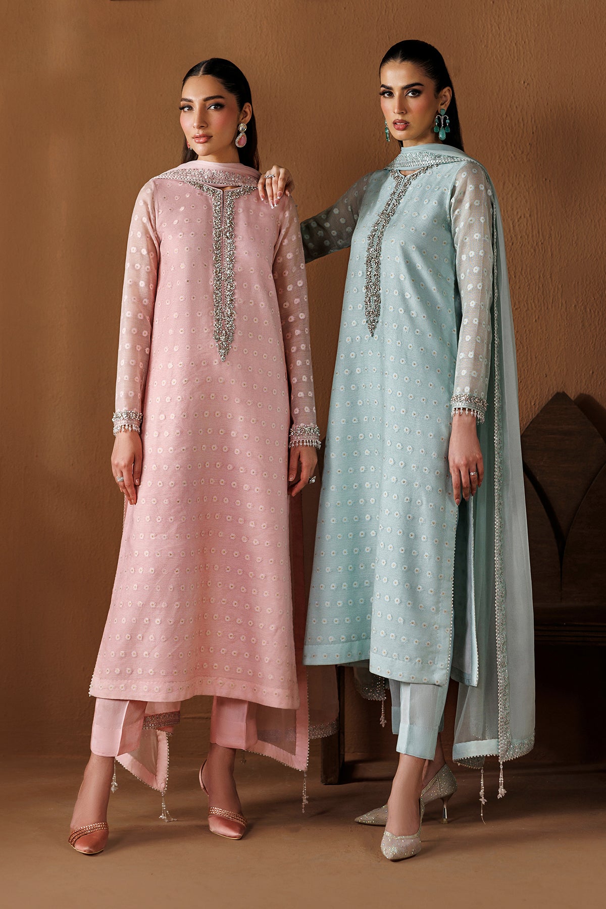 EMBROIDERED COTTON NET PR-1285