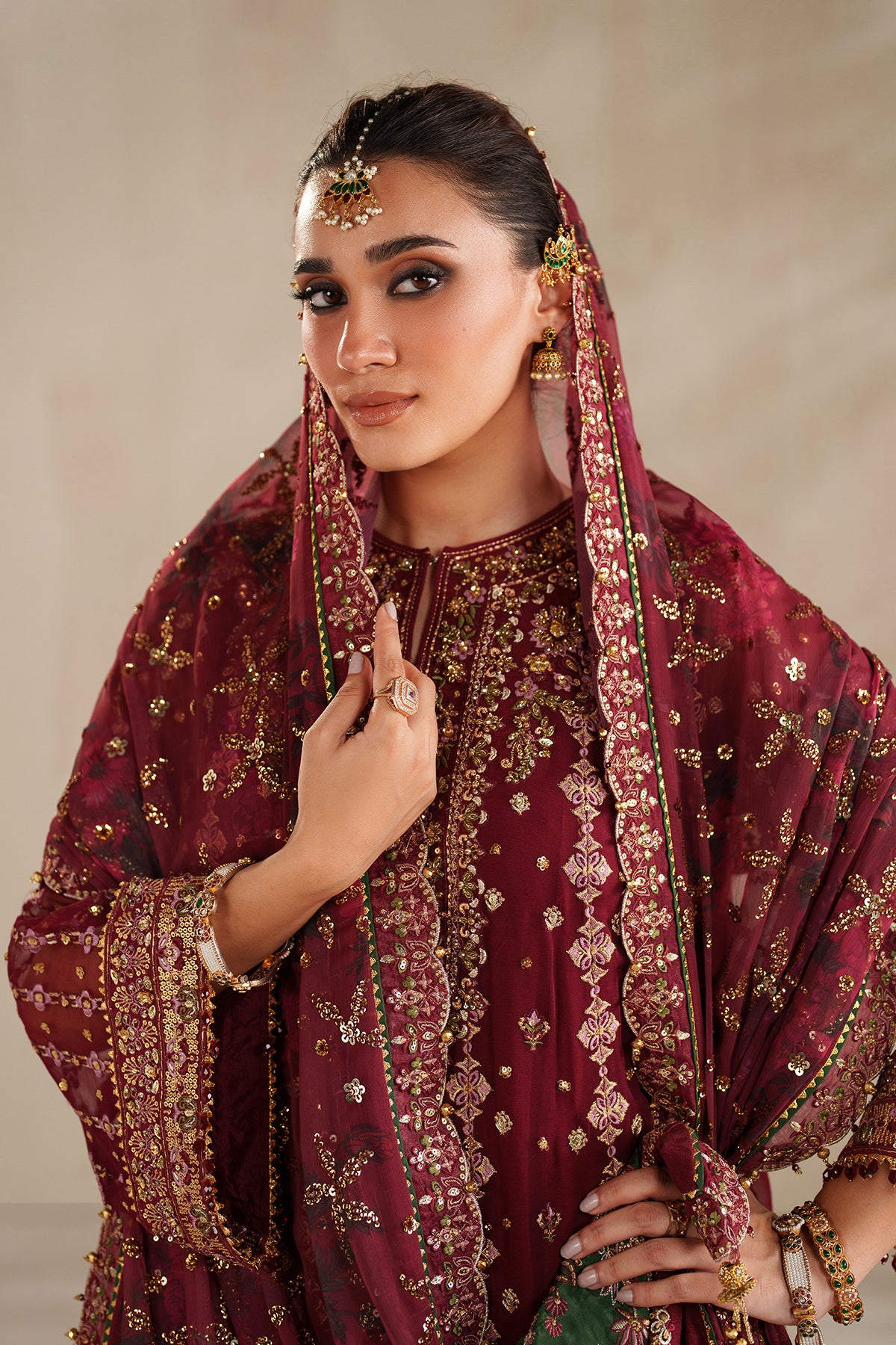 EMBROIDERED CHIFFON SF-4367